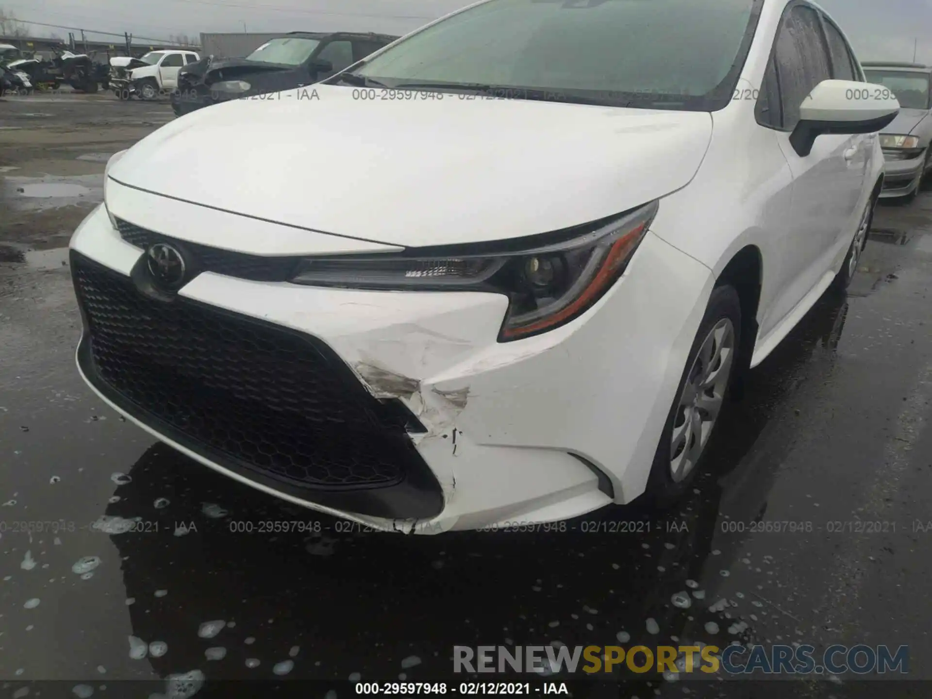 6 Photograph of a damaged car JTDEPRAEXLJ028063 TOYOTA COROLLA 2020