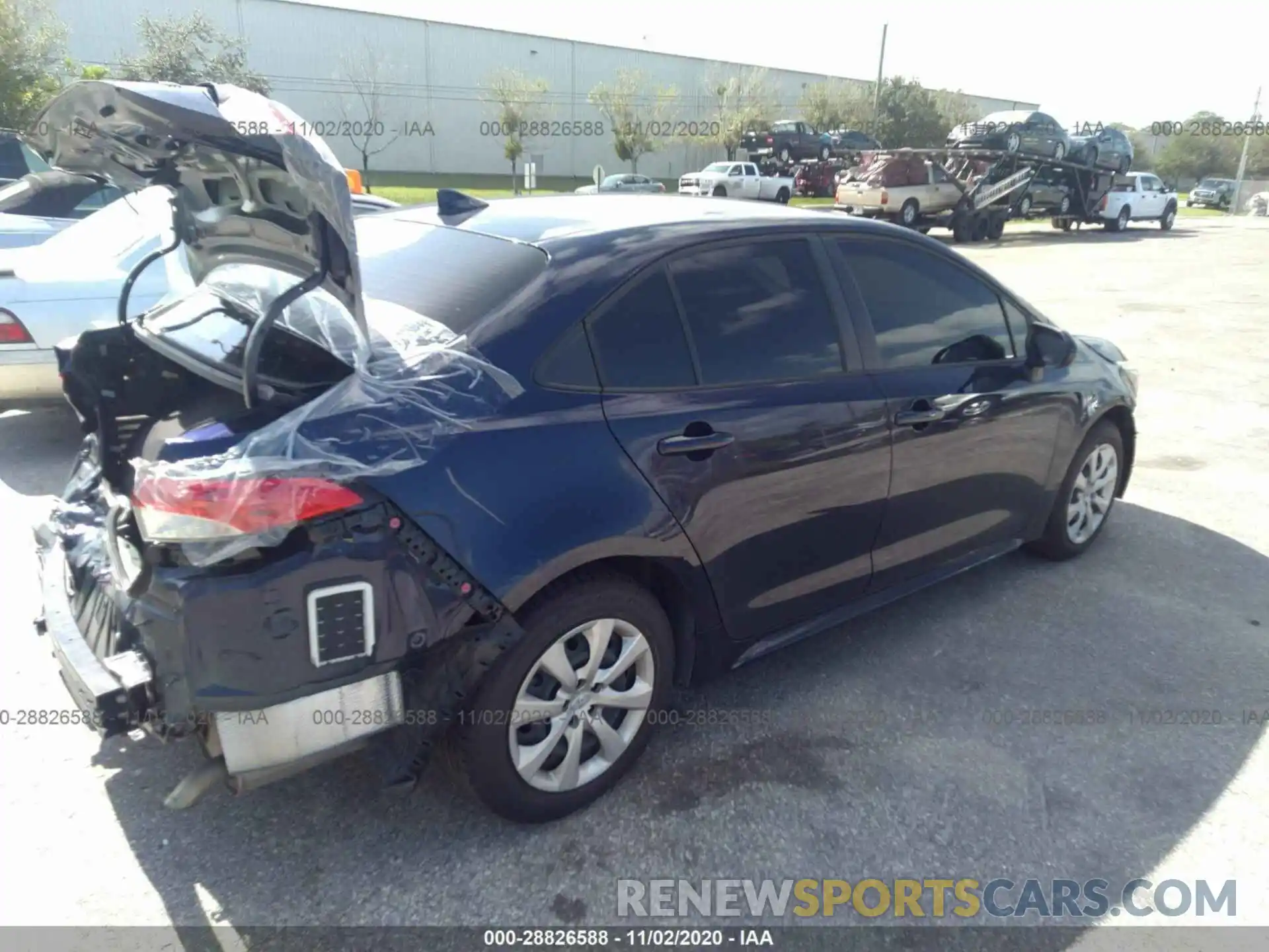 4 Photograph of a damaged car JTDEPRAEXLJ028824 TOYOTA COROLLA 2020