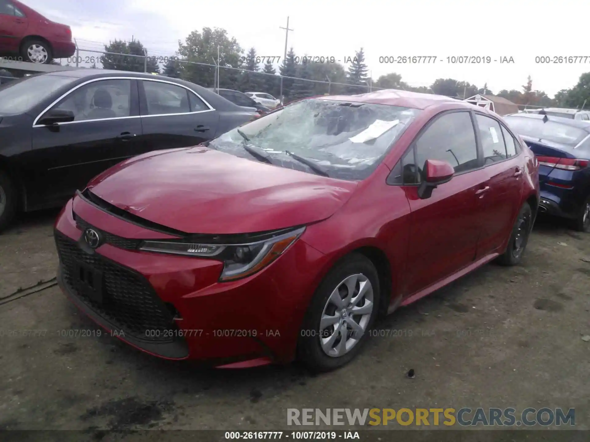 2 Photograph of a damaged car JTDEPRAEXLJ029830 TOYOTA COROLLA 2020