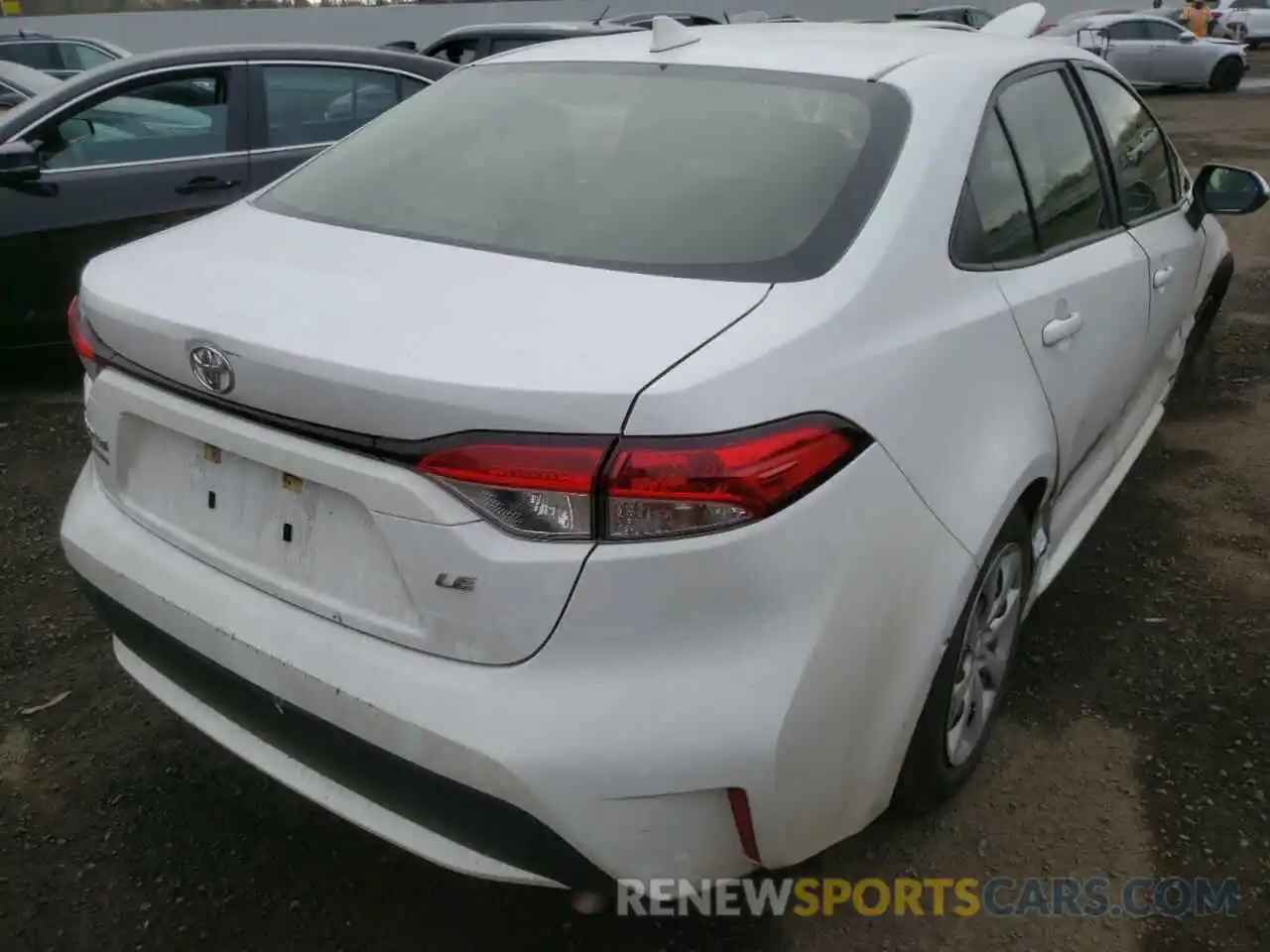 4 Photograph of a damaged car JTDEPRAEXLJ030024 TOYOTA COROLLA 2020