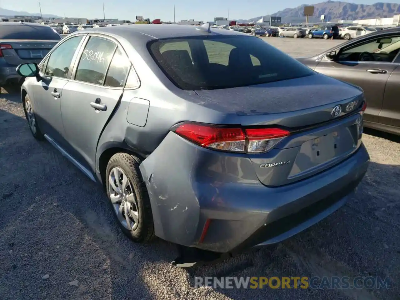 3 Photograph of a damaged car JTDEPRAEXLJ031920 TOYOTA COROLLA 2020