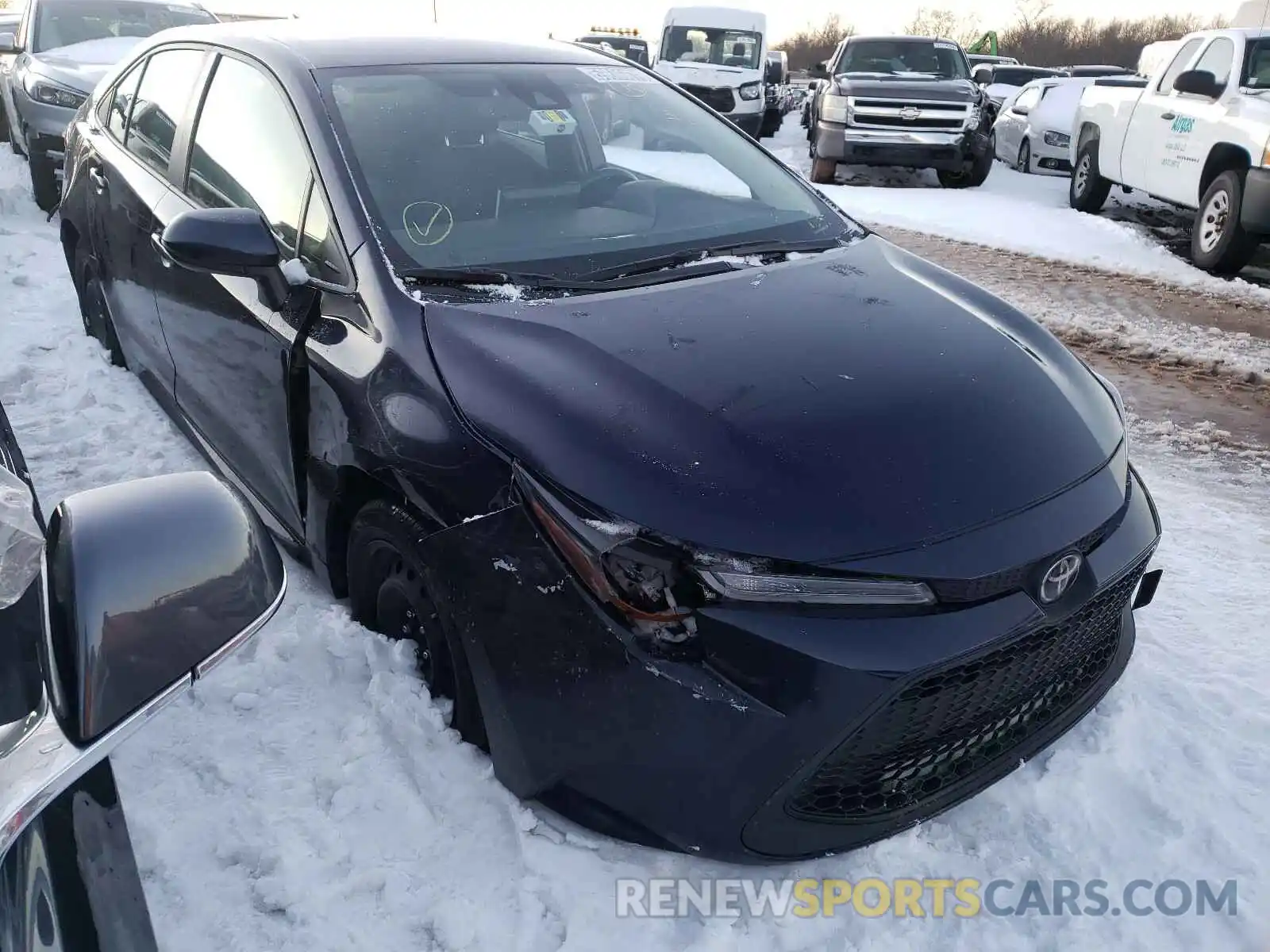 1 Photograph of a damaged car JTDEPRAEXLJ031948 TOYOTA COROLLA 2020