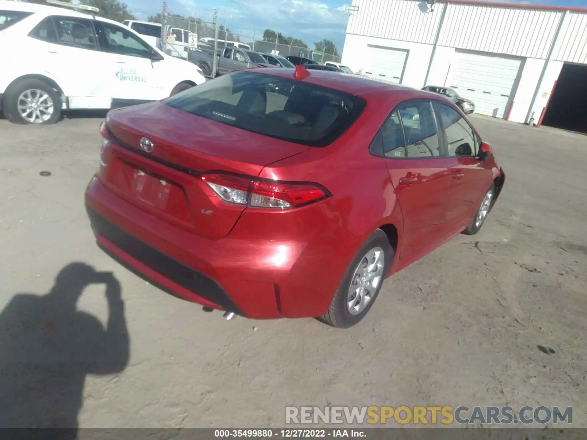 4 Photograph of a damaged car JTDEPRAEXLJ033196 TOYOTA COROLLA 2020