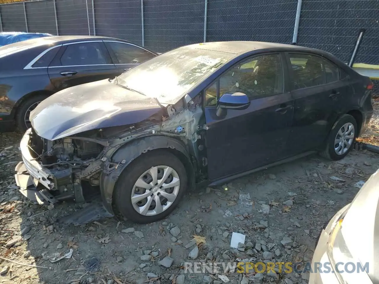 1 Photograph of a damaged car JTDEPRAEXLJ033828 TOYOTA COROLLA 2020