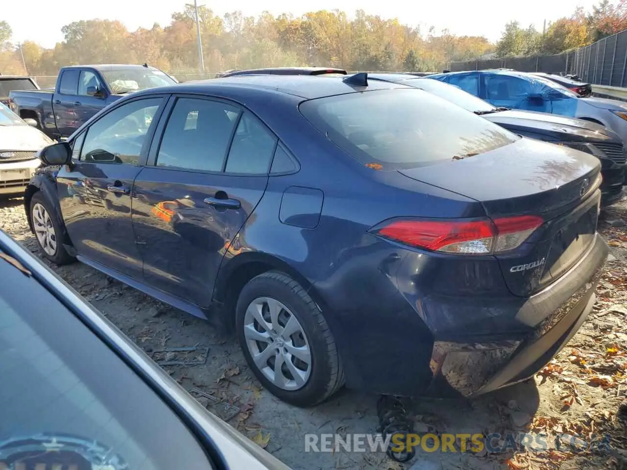 2 Photograph of a damaged car JTDEPRAEXLJ033828 TOYOTA COROLLA 2020