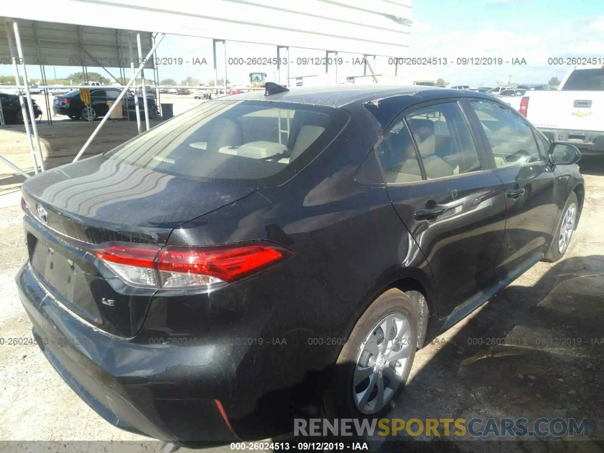 4 Photograph of a damaged car JTDEPRAEXLJ034591 TOYOTA COROLLA 2020