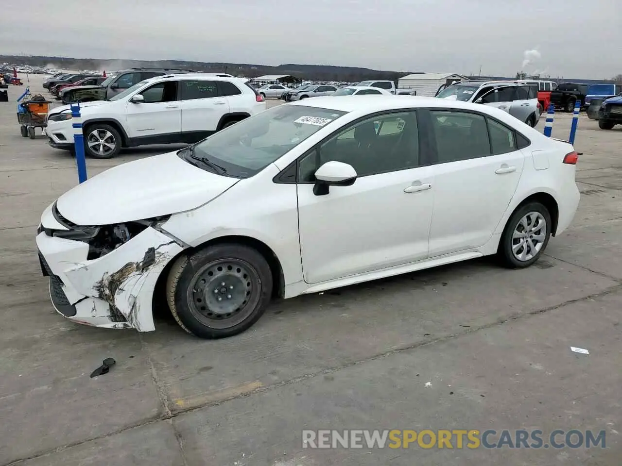 1 Photograph of a damaged car JTDEPRAEXLJ034722 TOYOTA COROLLA 2020