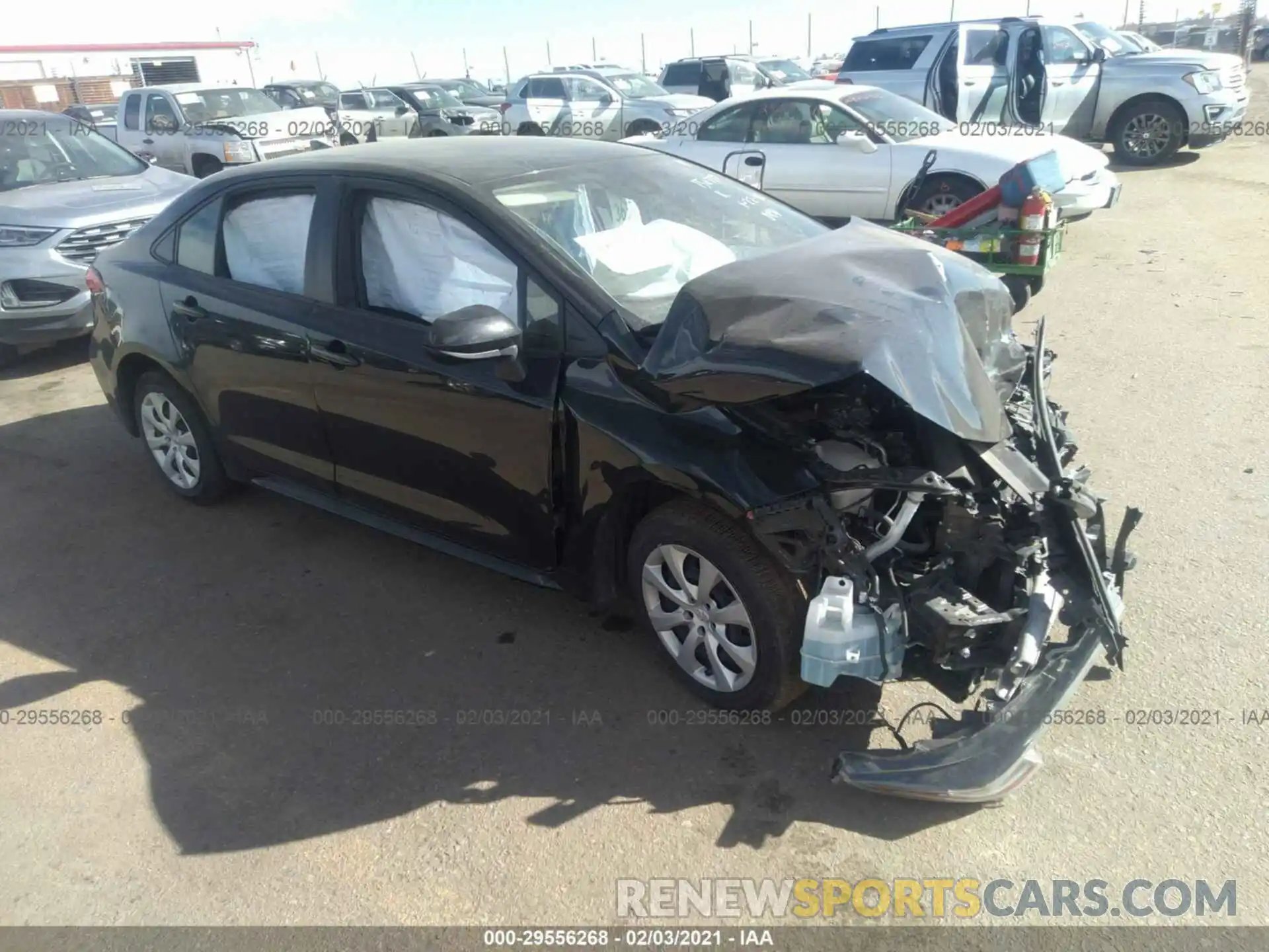 1 Photograph of a damaged car JTDEPRAEXLJ035076 TOYOTA COROLLA 2020