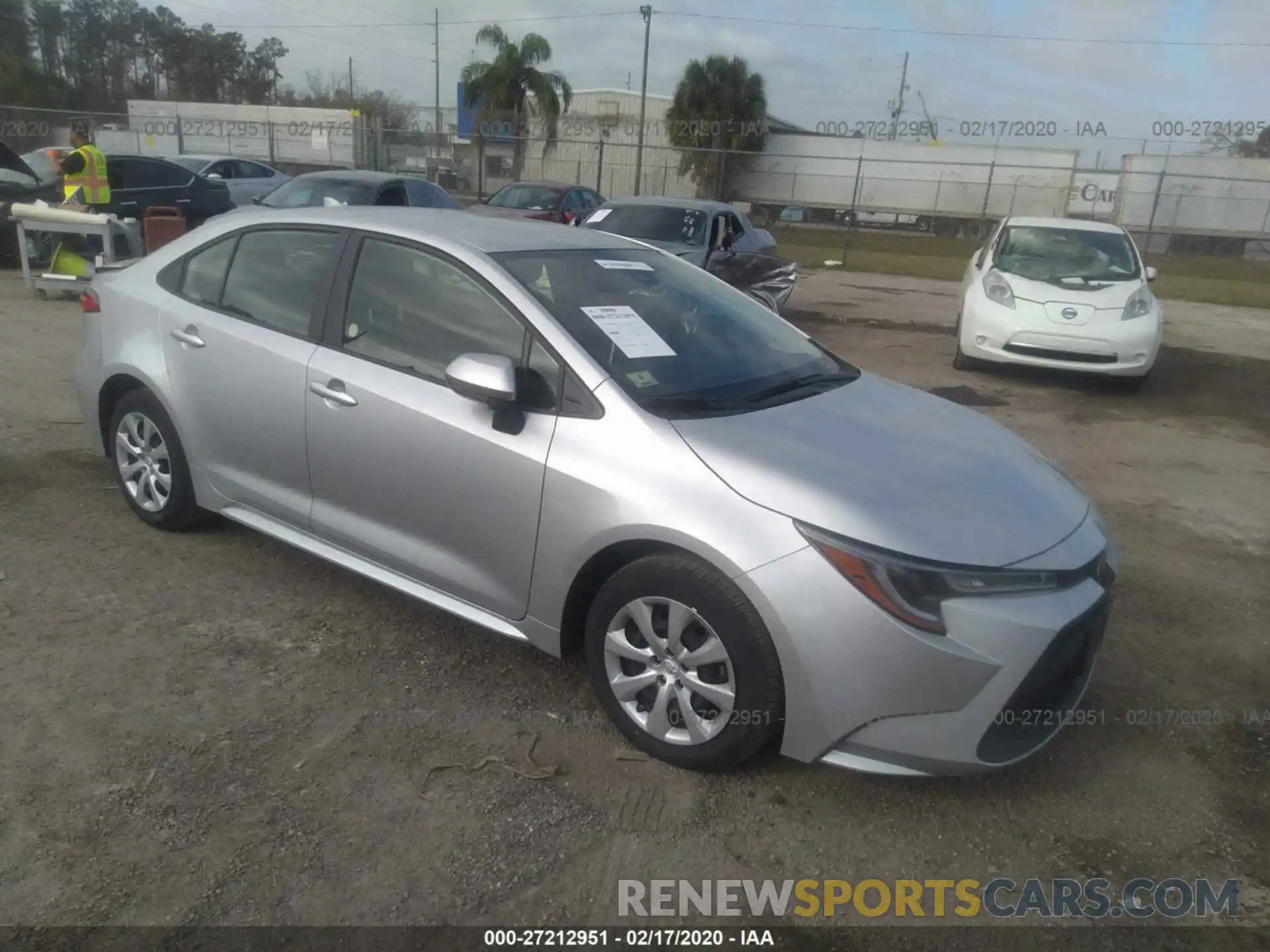 1 Photograph of a damaged car JTDEPRAEXLJ035546 TOYOTA COROLLA 2020