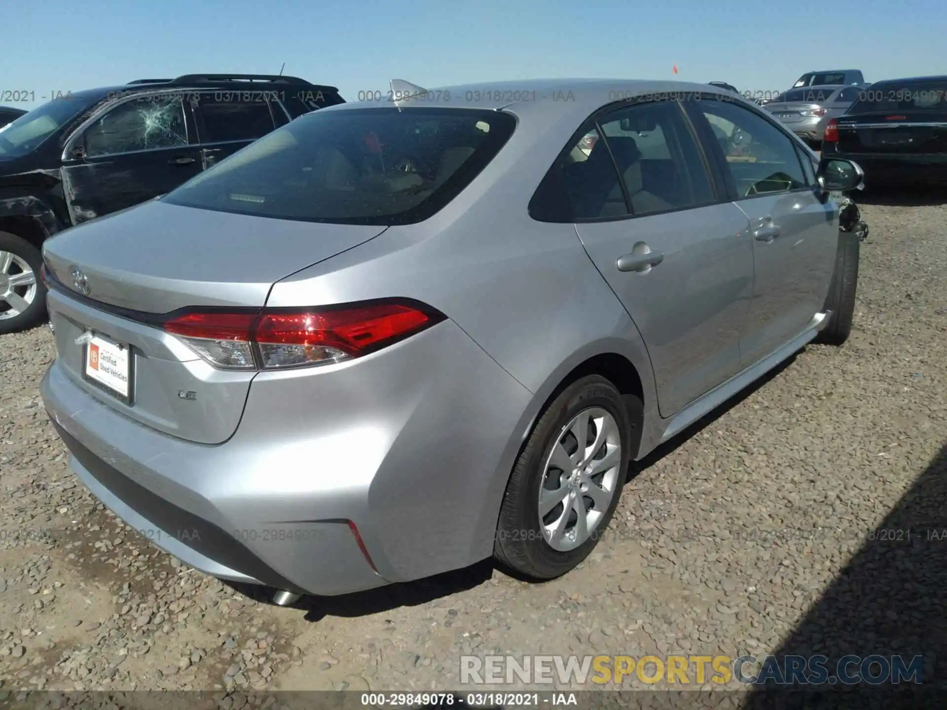 4 Photograph of a damaged car JTDEPRAEXLJ039094 TOYOTA COROLLA 2020