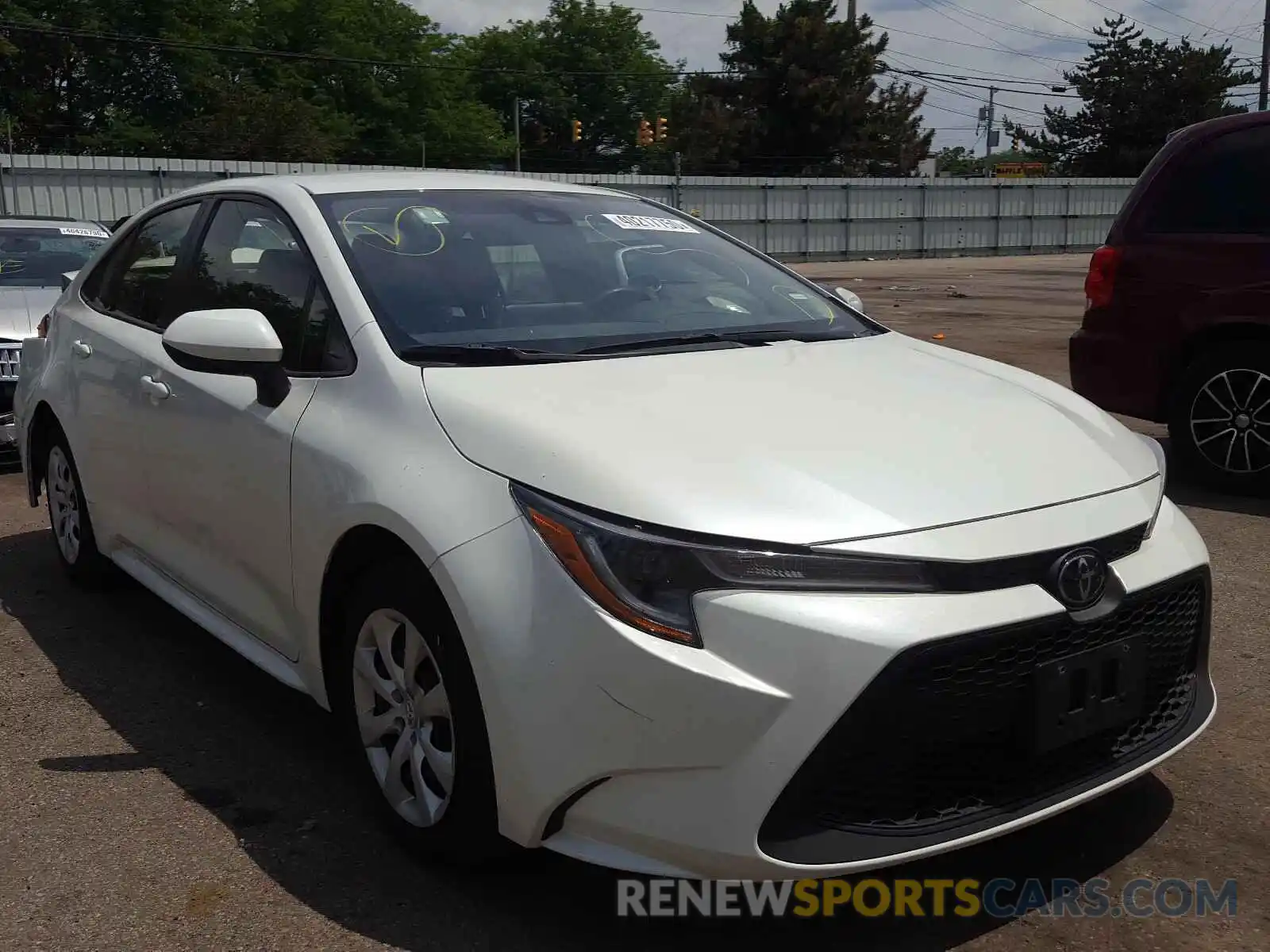 1 Photograph of a damaged car JTDEPRAEXLJ039421 TOYOTA COROLLA 2020