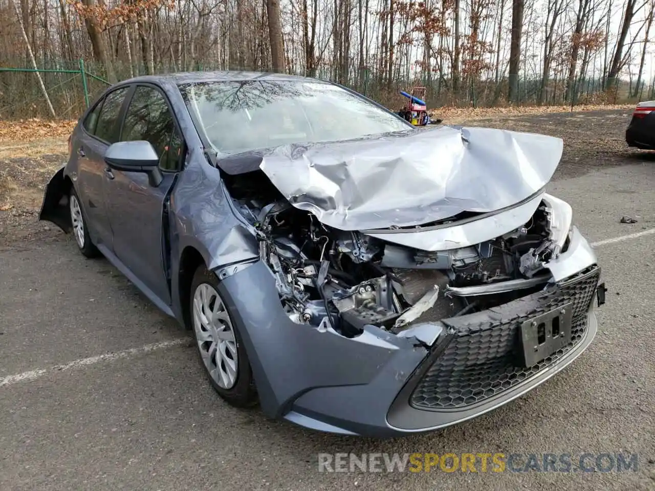 1 Photograph of a damaged car JTDEPRAEXLJ039726 TOYOTA COROLLA 2020