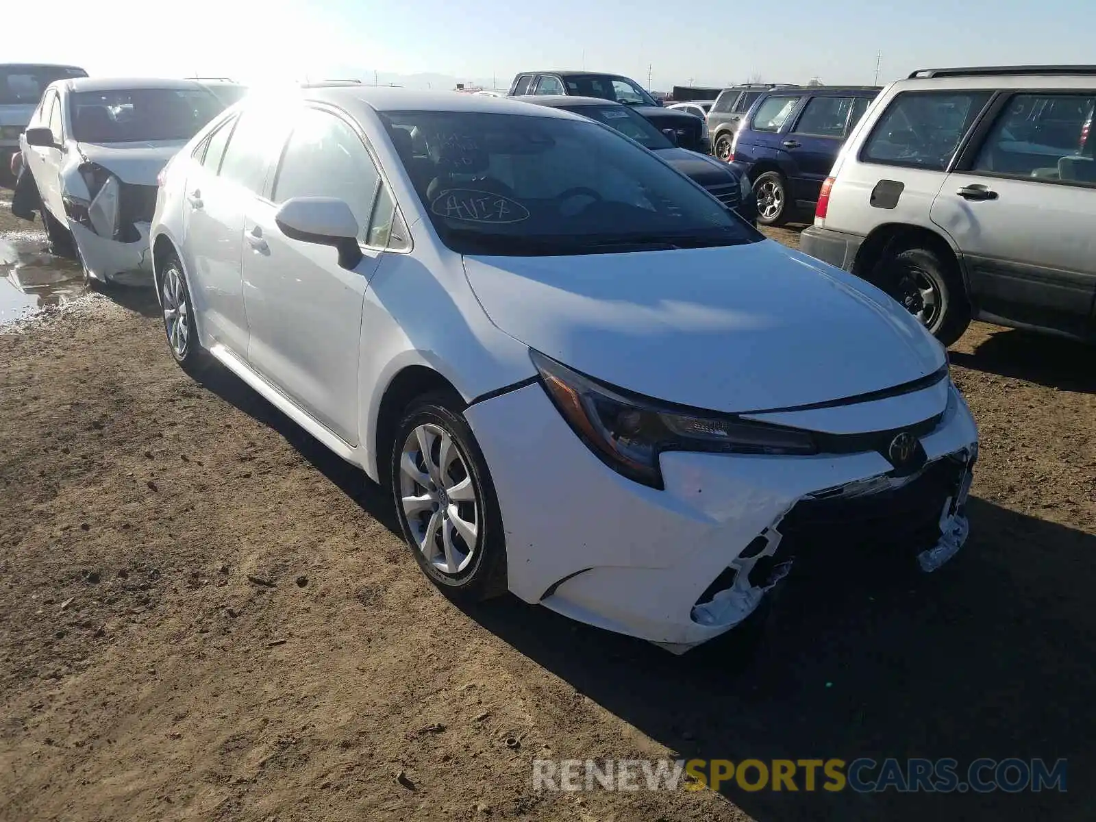 1 Photograph of a damaged car JTDEPRAEXLJ039953 TOYOTA COROLLA 2020