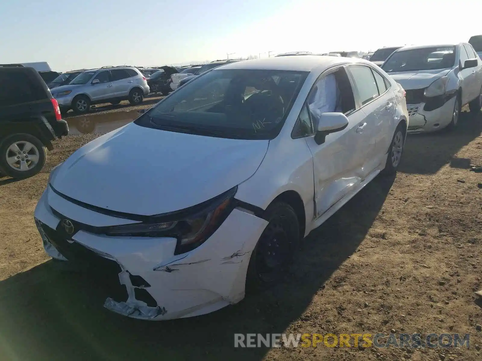 2 Photograph of a damaged car JTDEPRAEXLJ039953 TOYOTA COROLLA 2020