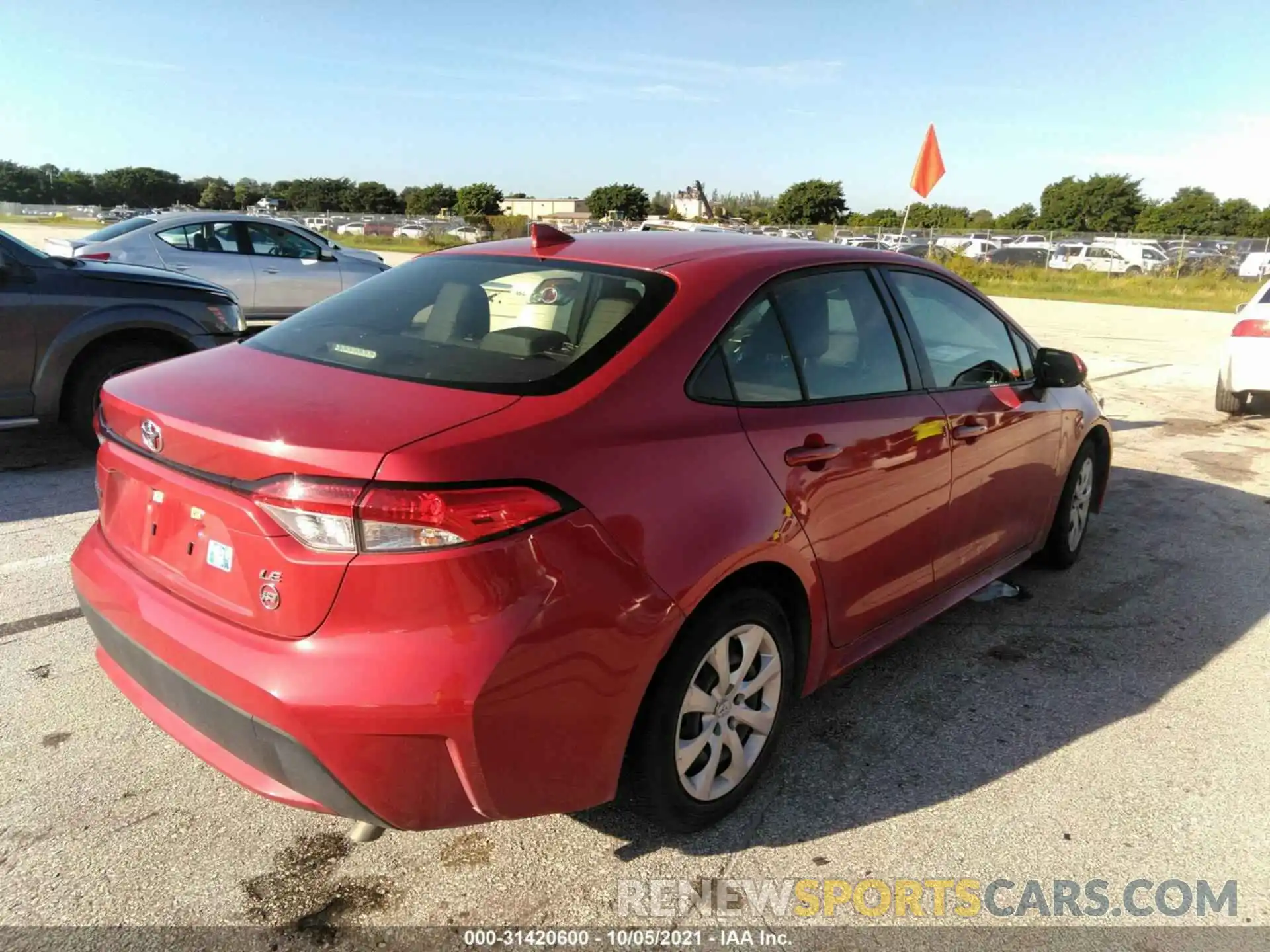 4 Photograph of a damaged car JTDEPRAEXLJ042934 TOYOTA COROLLA 2020