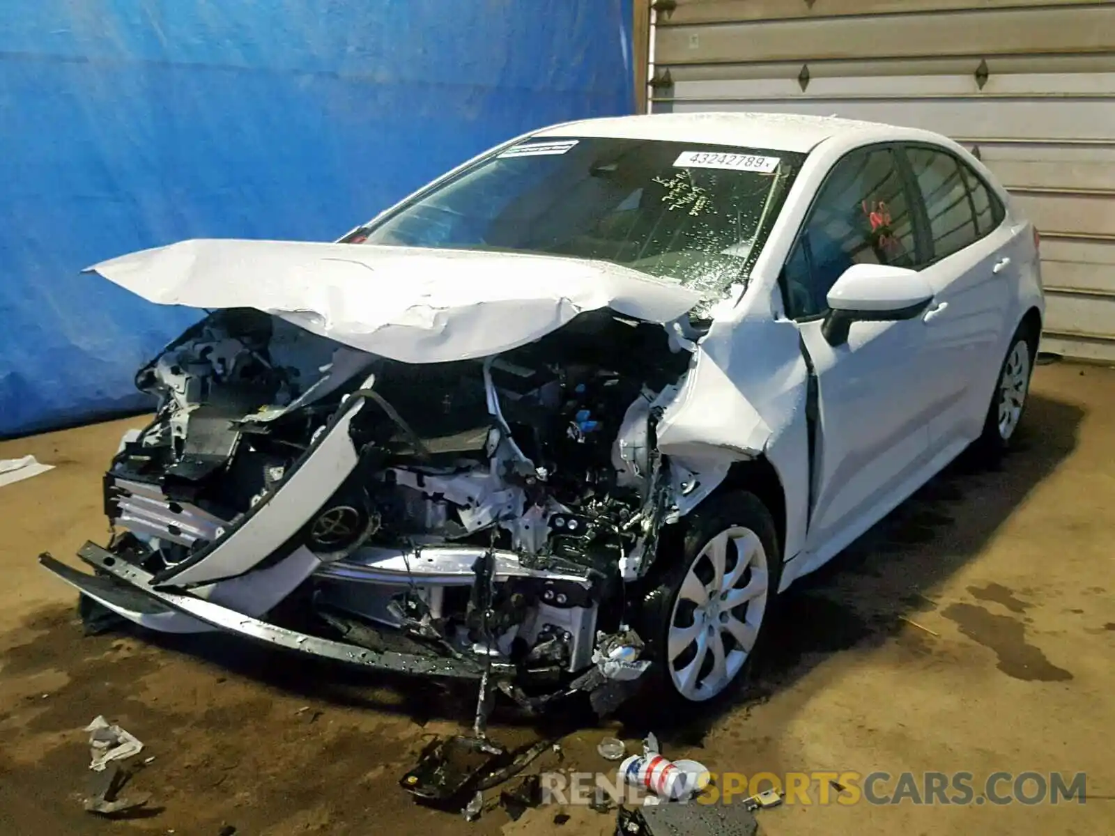 2 Photograph of a damaged car JTDEPRAEXLJ043534 TOYOTA COROLLA 2020