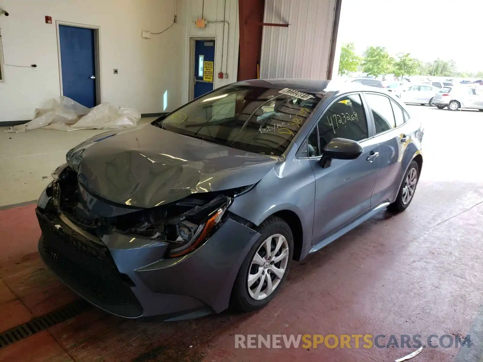 2 Photograph of a damaged car JTDEPRAEXLJ043582 TOYOTA COROLLA 2020