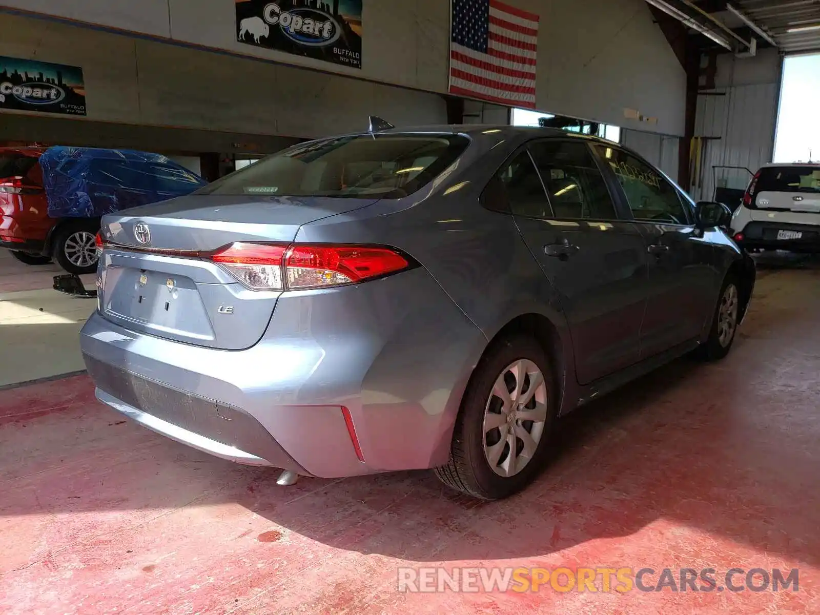 4 Photograph of a damaged car JTDEPRAEXLJ043582 TOYOTA COROLLA 2020