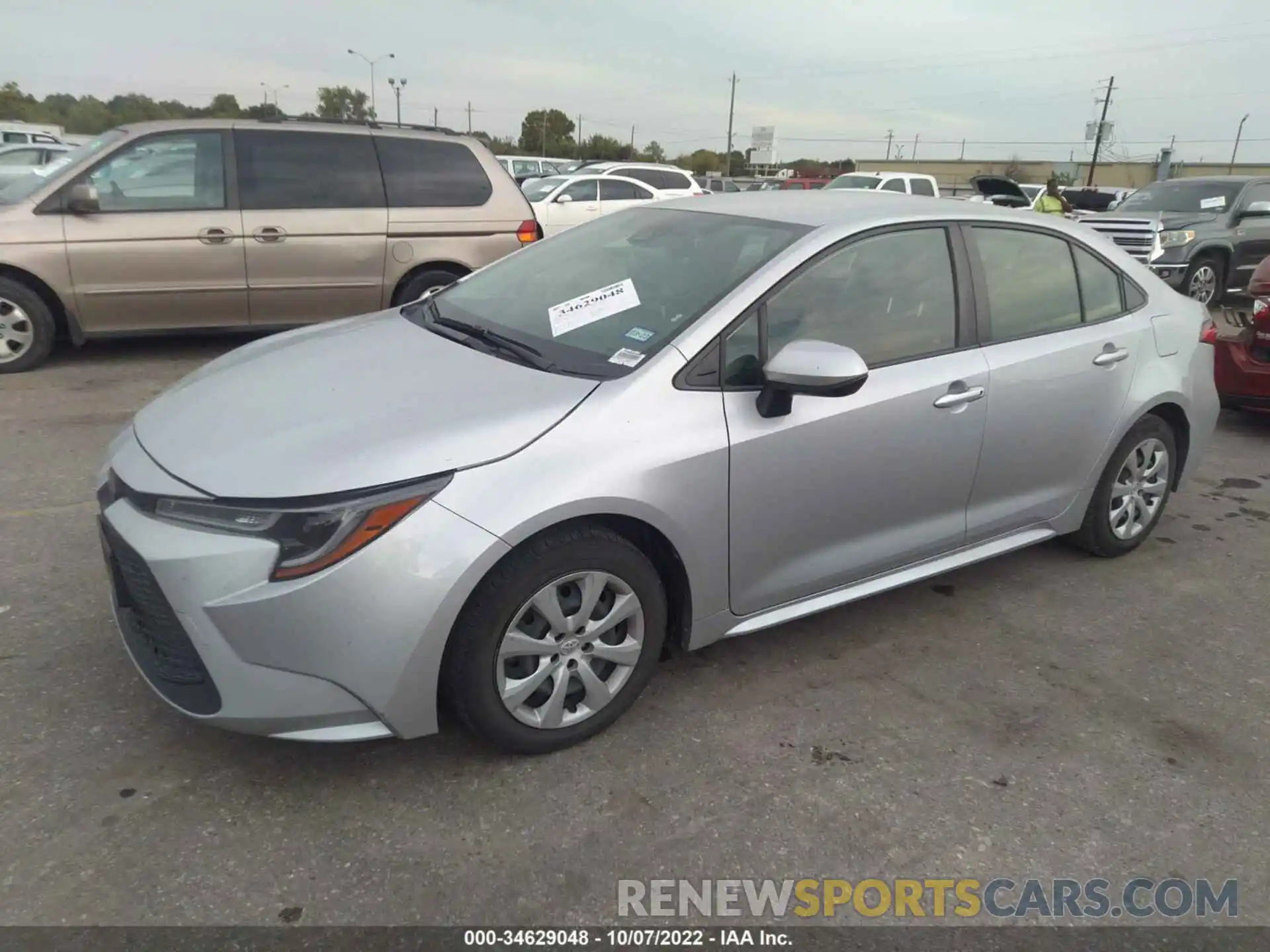 2 Photograph of a damaged car JTDEPRAEXLJ043811 TOYOTA COROLLA 2020