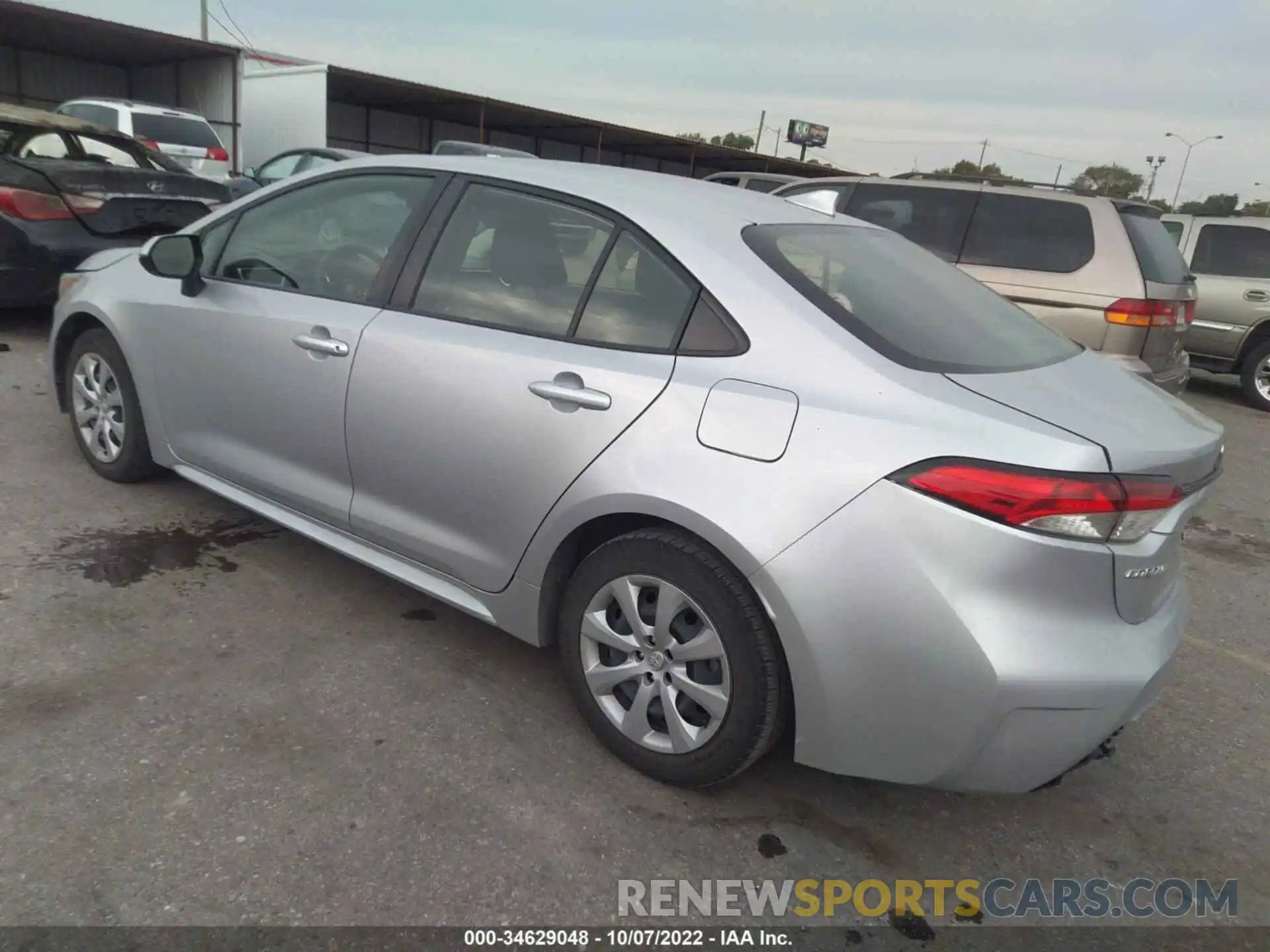 3 Photograph of a damaged car JTDEPRAEXLJ043811 TOYOTA COROLLA 2020