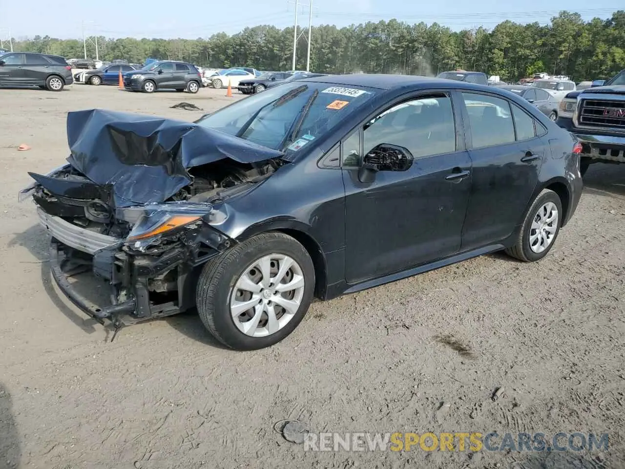 1 Photograph of a damaged car JTDEPRAEXLJ044621 TOYOTA COROLLA 2020