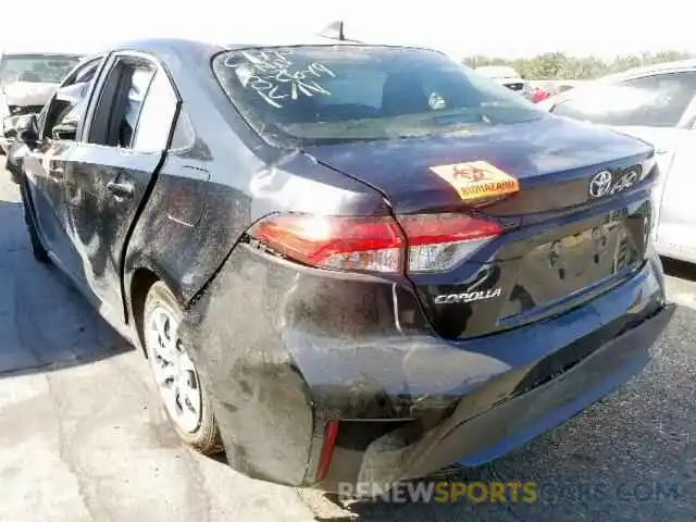 3 Photograph of a damaged car JTDEPRAEXLJ045199 TOYOTA COROLLA 2020