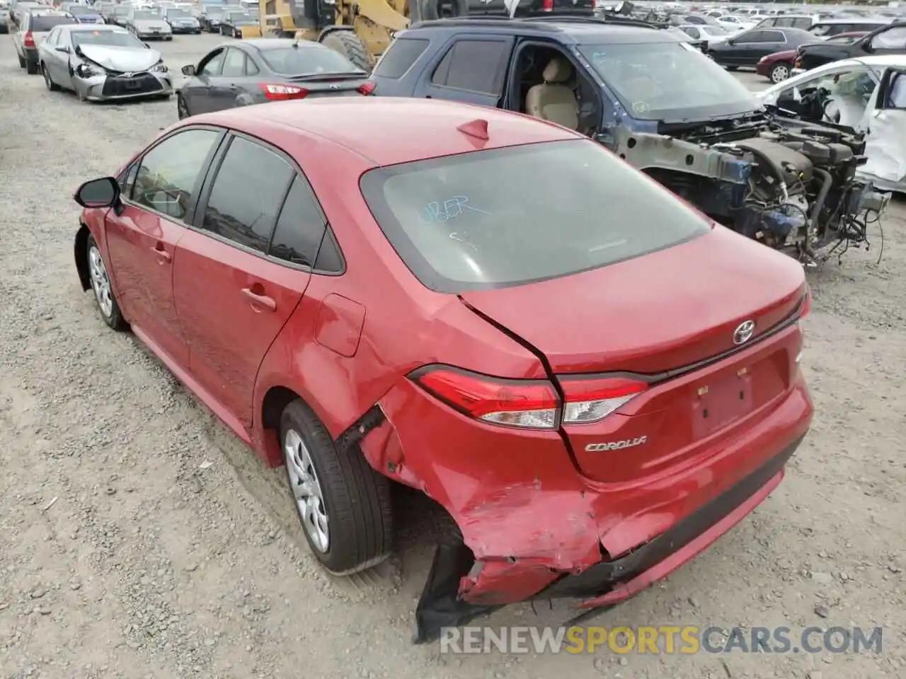 9 Photograph of a damaged car JTDEPRAEXLJ045235 TOYOTA COROLLA 2020