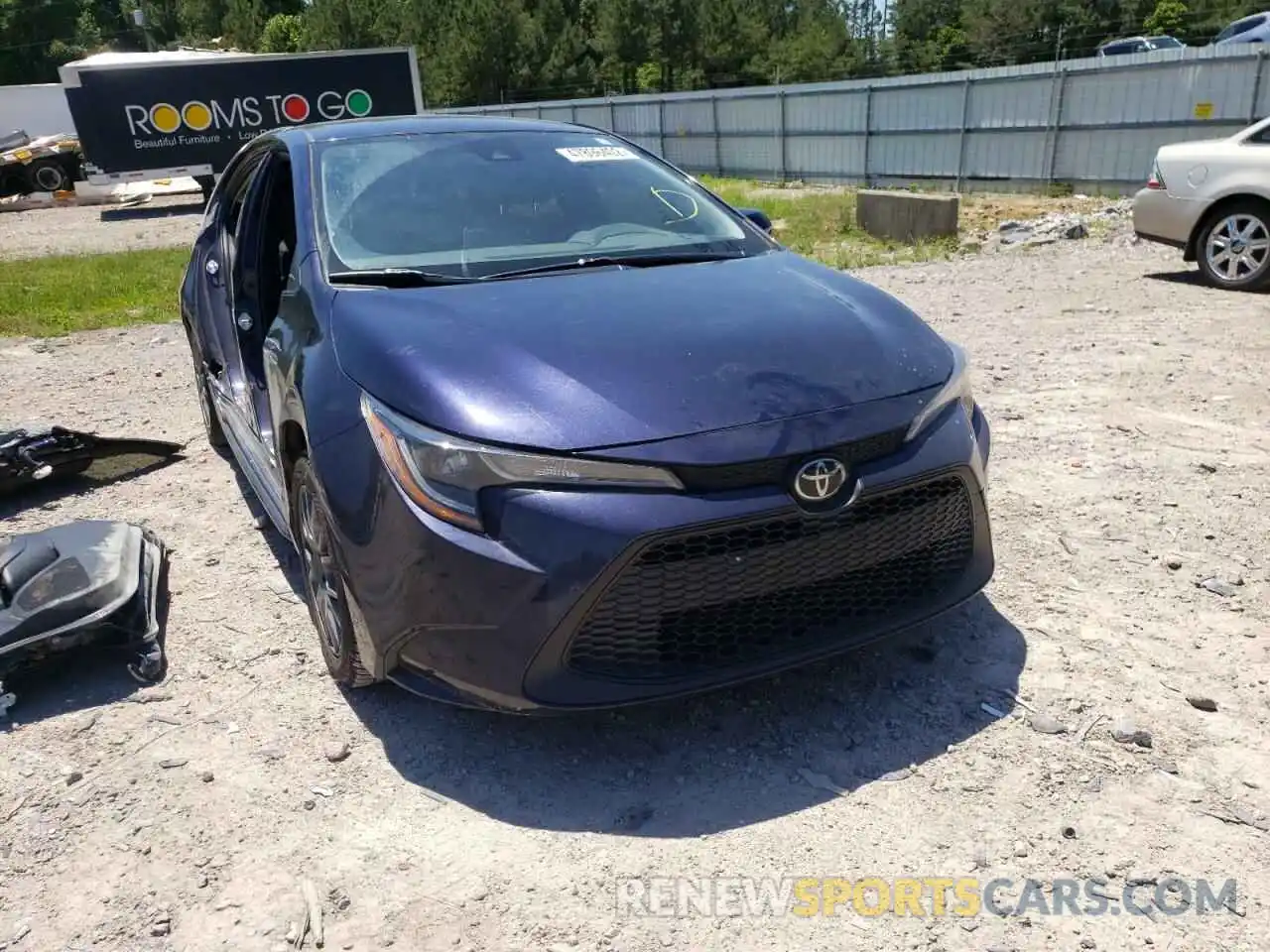 1 Photograph of a damaged car JTDEPRAEXLJ045249 TOYOTA COROLLA 2020