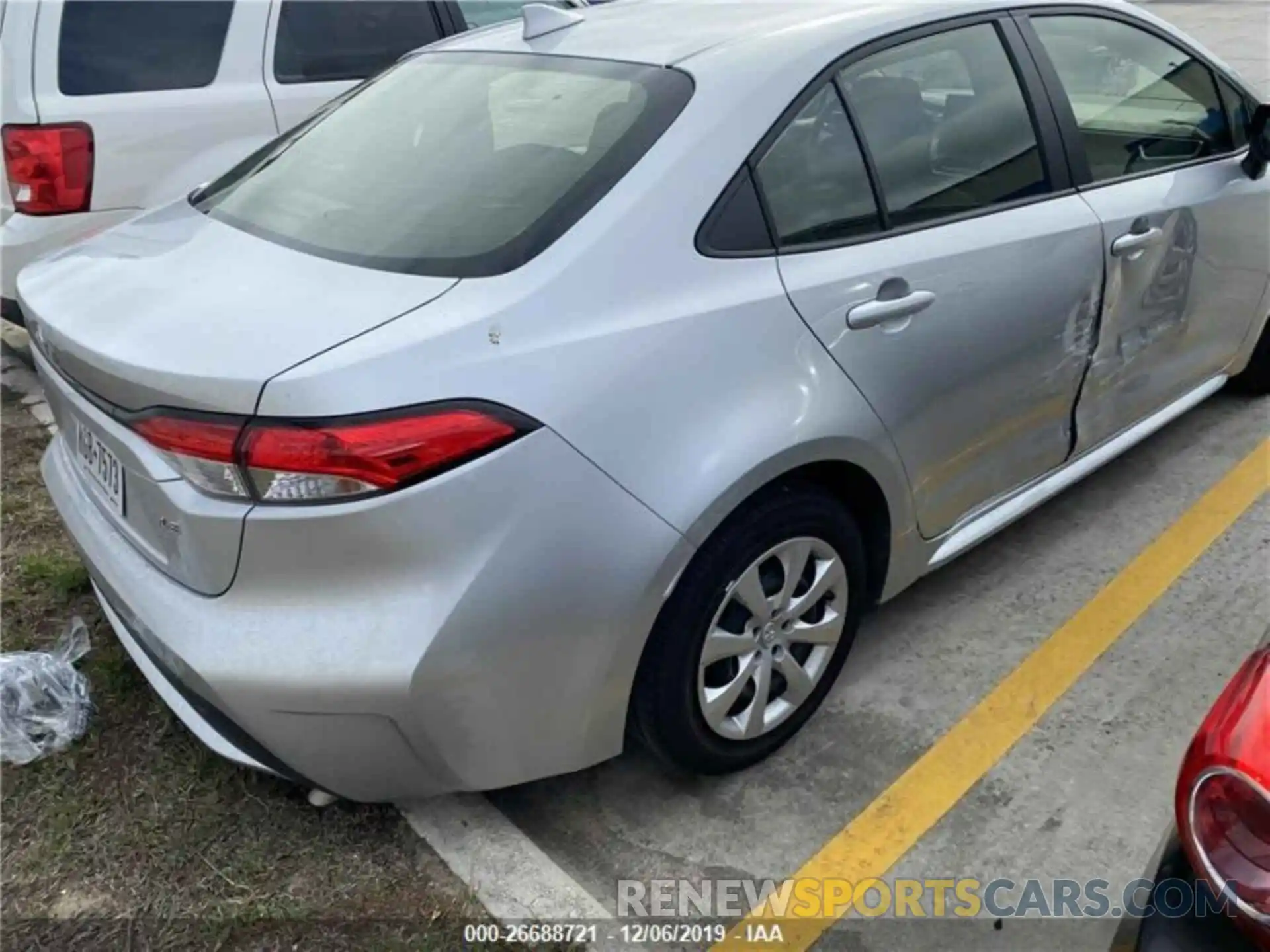 3 Photograph of a damaged car JTDEPRAEXLJ045476 TOYOTA COROLLA 2020