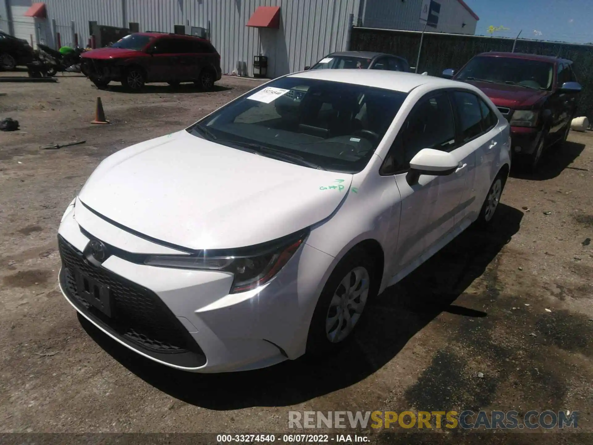 2 Photograph of a damaged car JTDEPRAEXLJ046420 TOYOTA COROLLA 2020