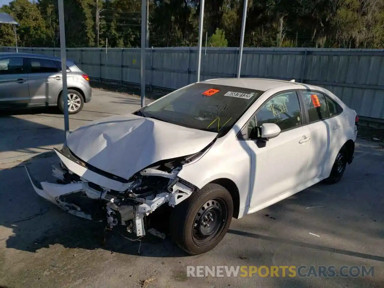 2 Photograph of a damaged car JTDEPRAEXLJ046563 TOYOTA COROLLA 2020