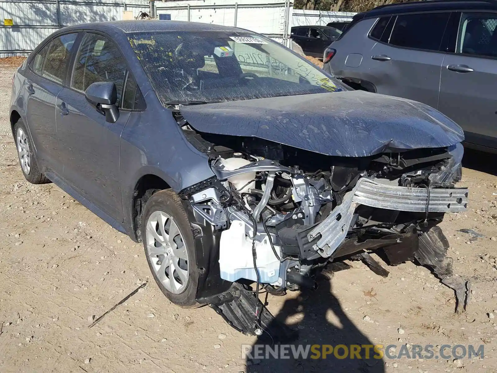 1 Photograph of a damaged car JTDEPRAEXLJ047132 TOYOTA COROLLA 2020