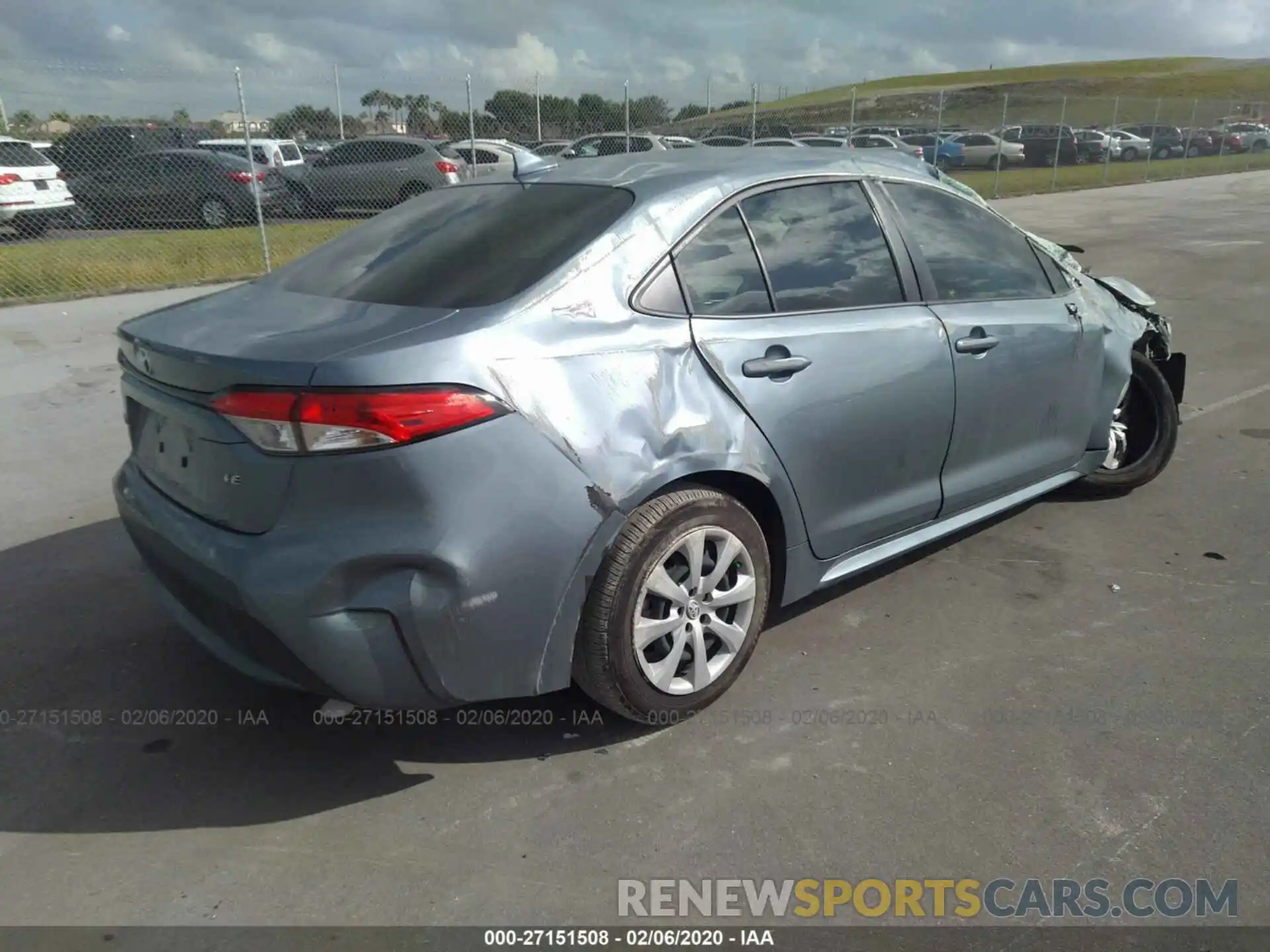 4 Photograph of a damaged car JTDEPRAEXLJ049320 TOYOTA COROLLA 2020