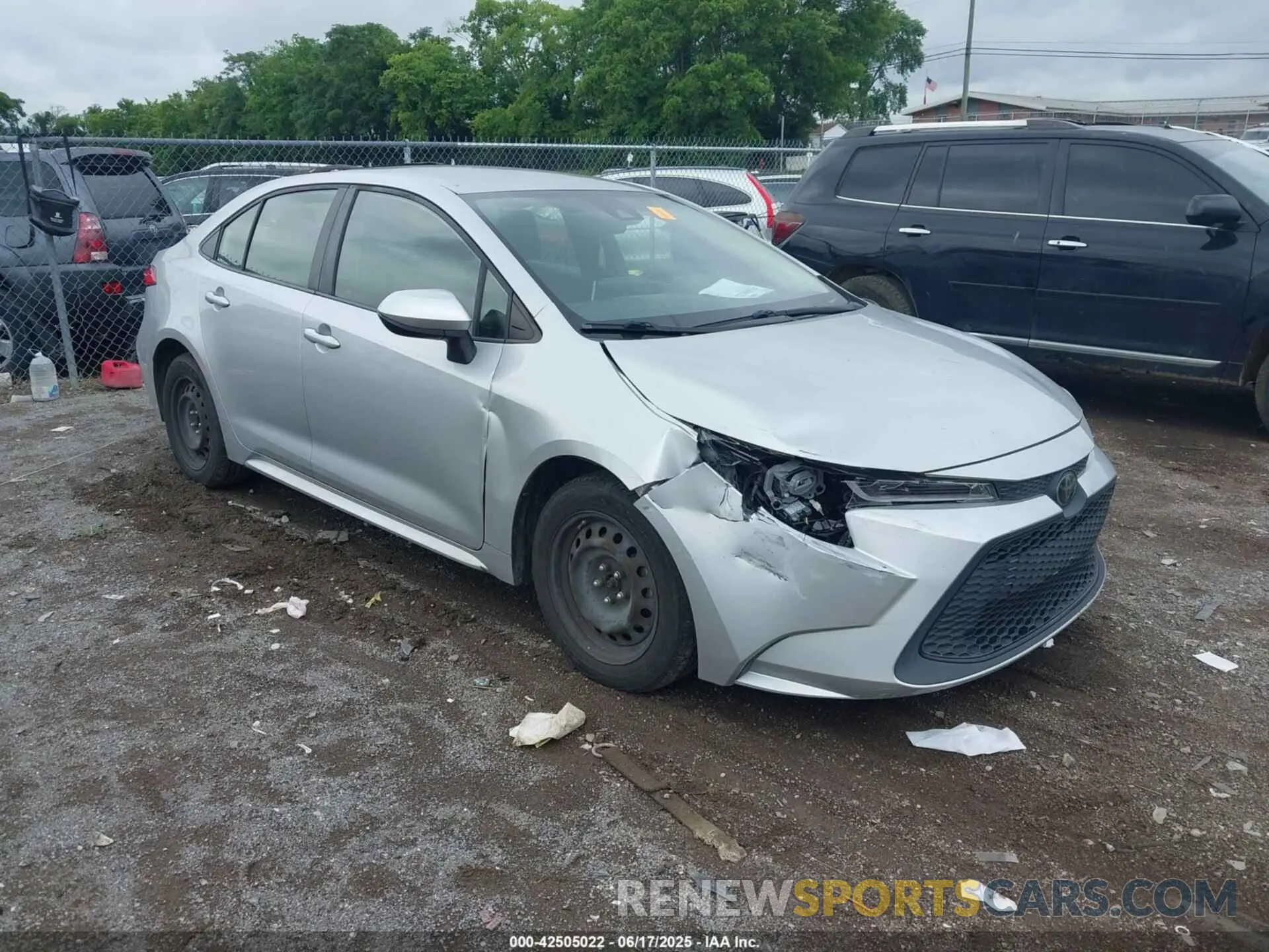 1 Photograph of a damaged car JTDEPRAEXLJ053500 TOYOTA COROLLA 2020