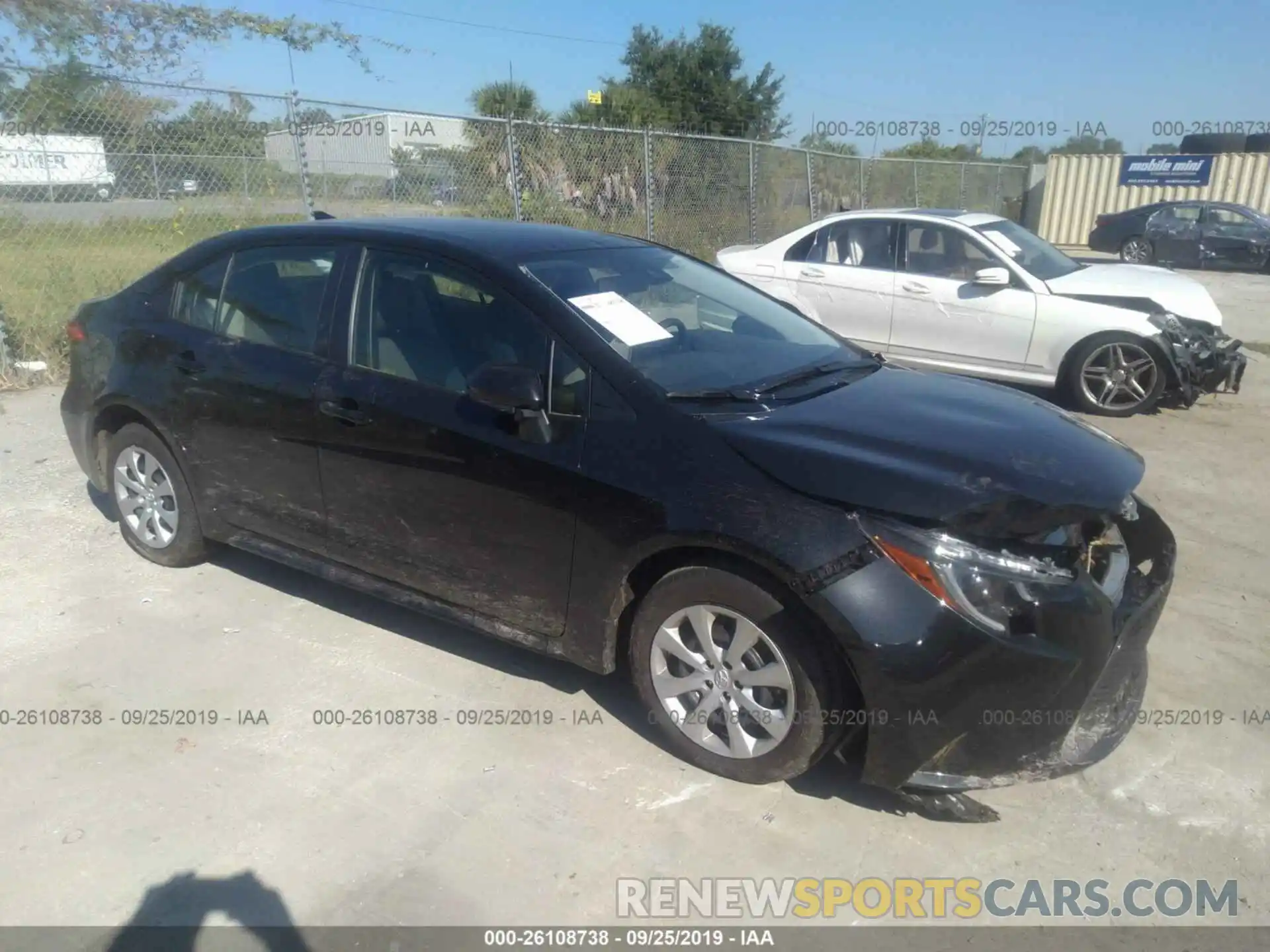 1 Photograph of a damaged car JTDEPRAEXLJ057708 TOYOTA COROLLA 2020