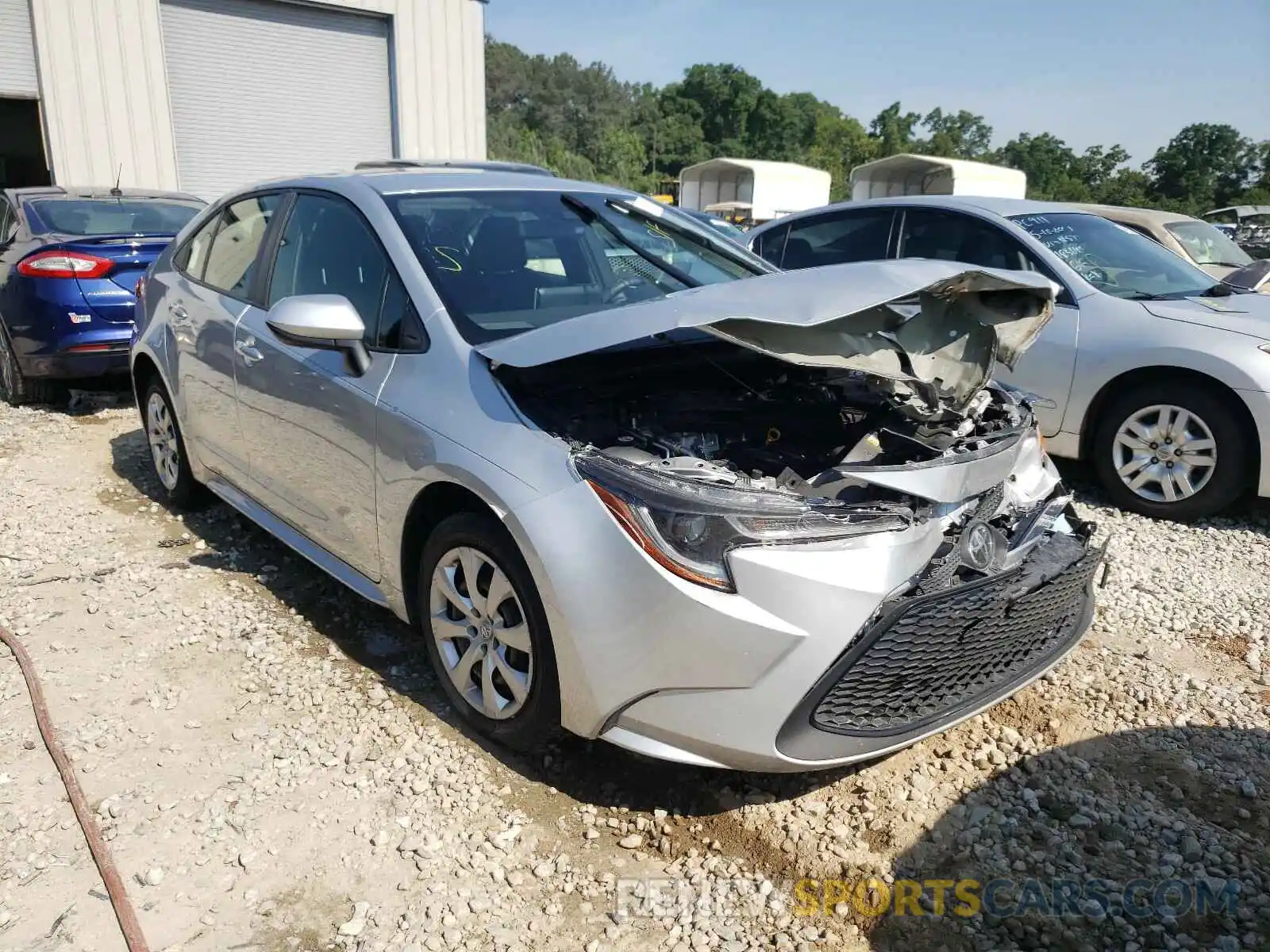 1 Photograph of a damaged car JTDEPRAEXLJ058373 TOYOTA COROLLA 2020