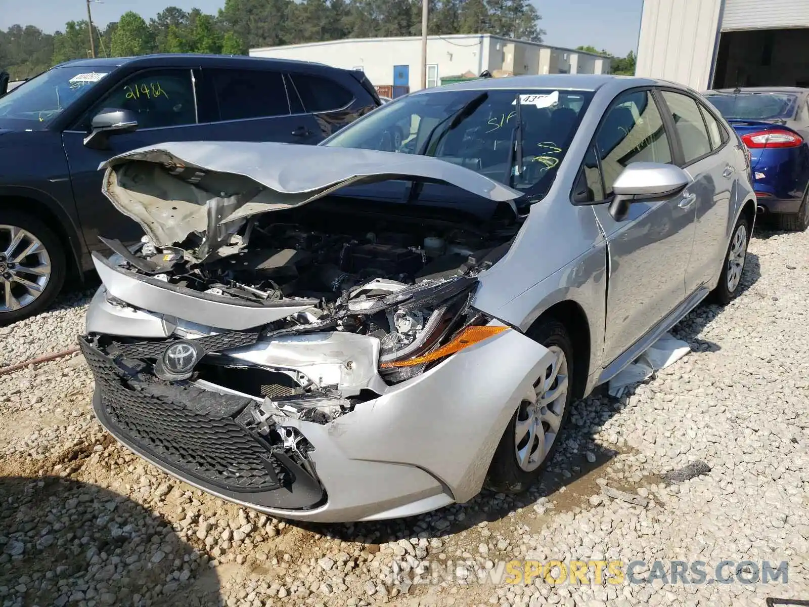 2 Photograph of a damaged car JTDEPRAEXLJ058373 TOYOTA COROLLA 2020