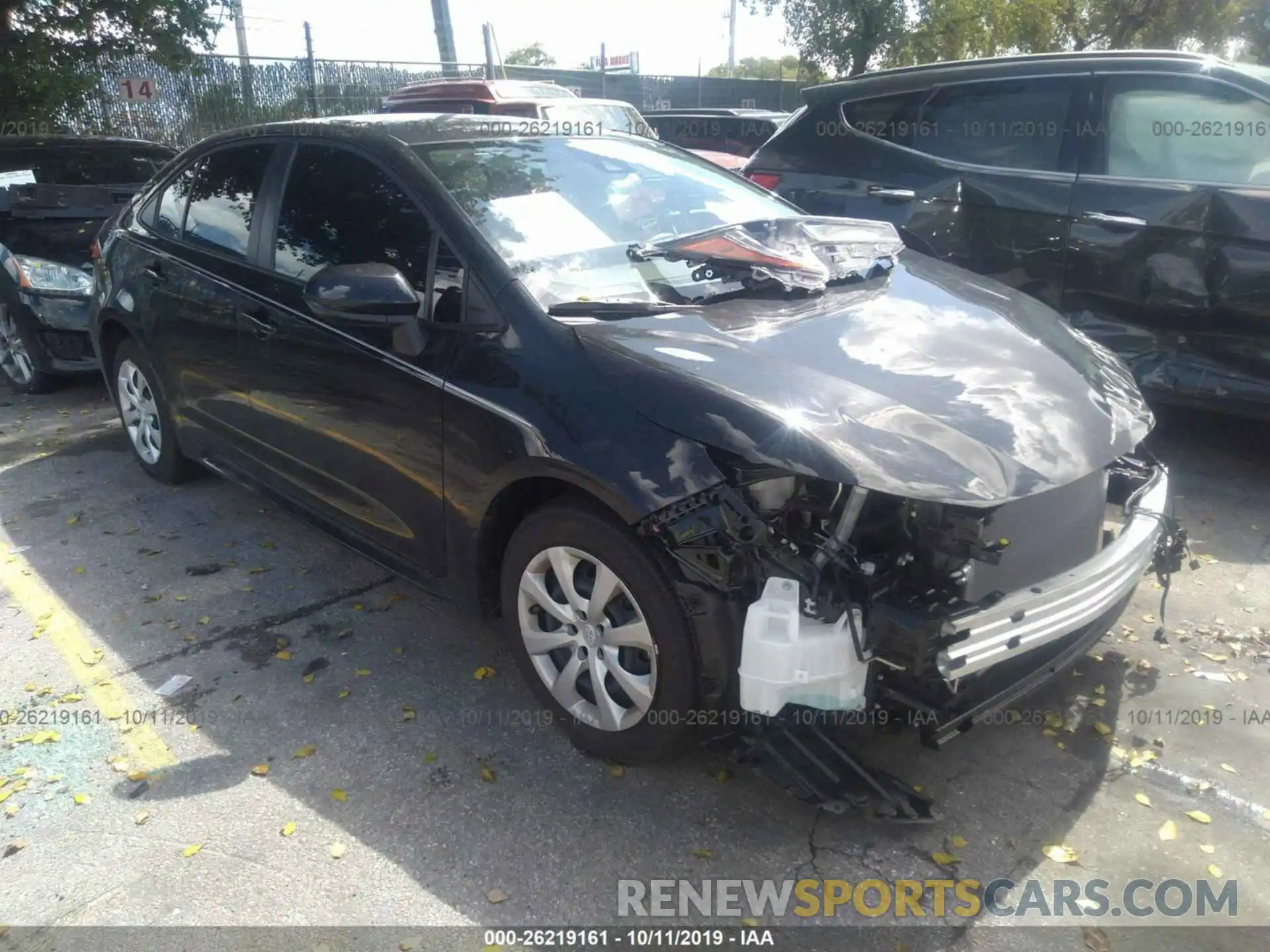 1 Photograph of a damaged car JTDEPRAEXLJ058437 TOYOTA COROLLA 2020