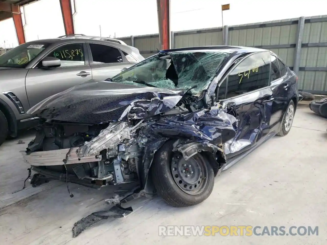 2 Photograph of a damaged car JTDEPRAEXLJ059930 TOYOTA COROLLA 2020