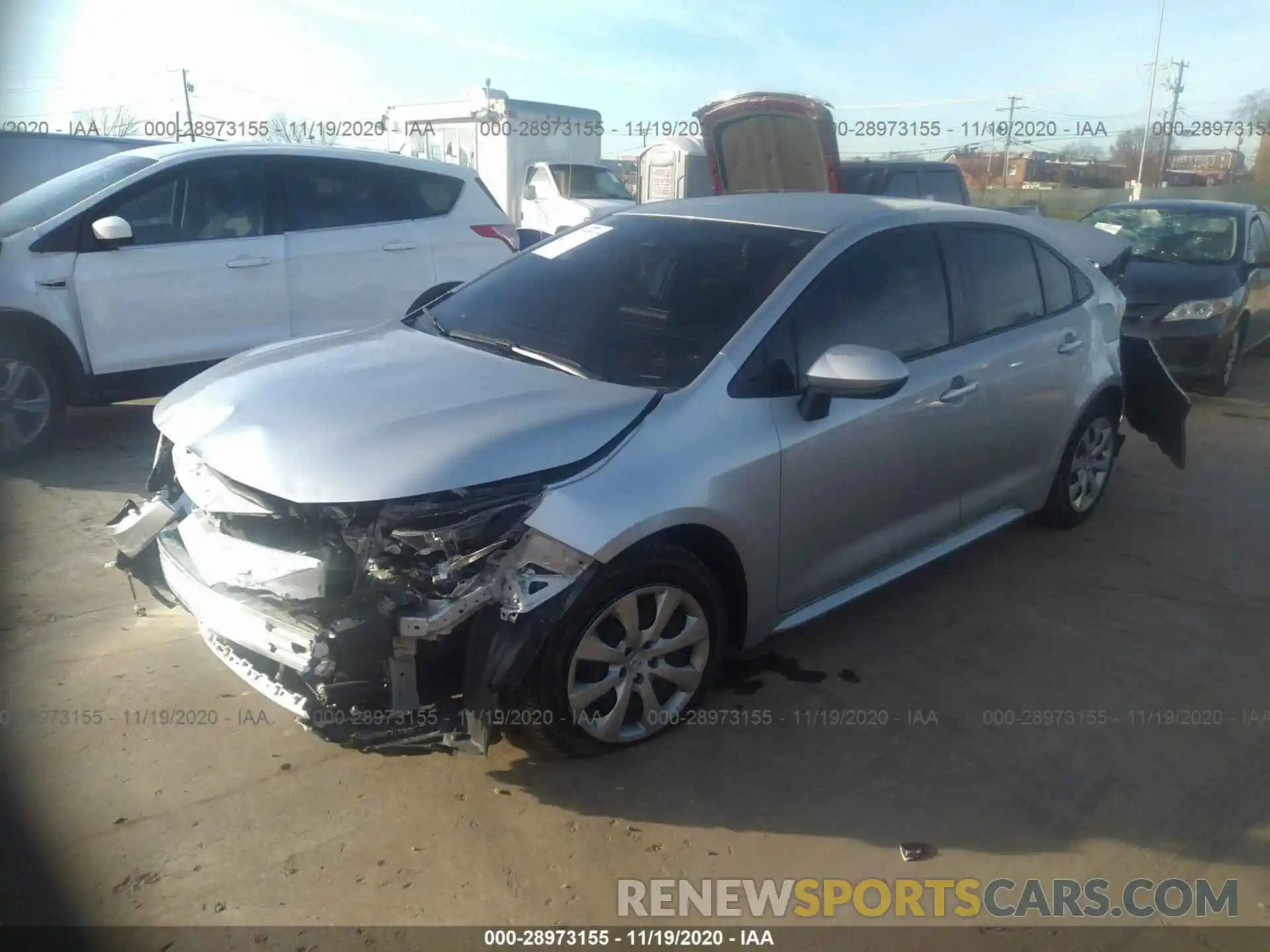 2 Photograph of a damaged car JTDEPRAEXLJ061435 TOYOTA COROLLA 2020