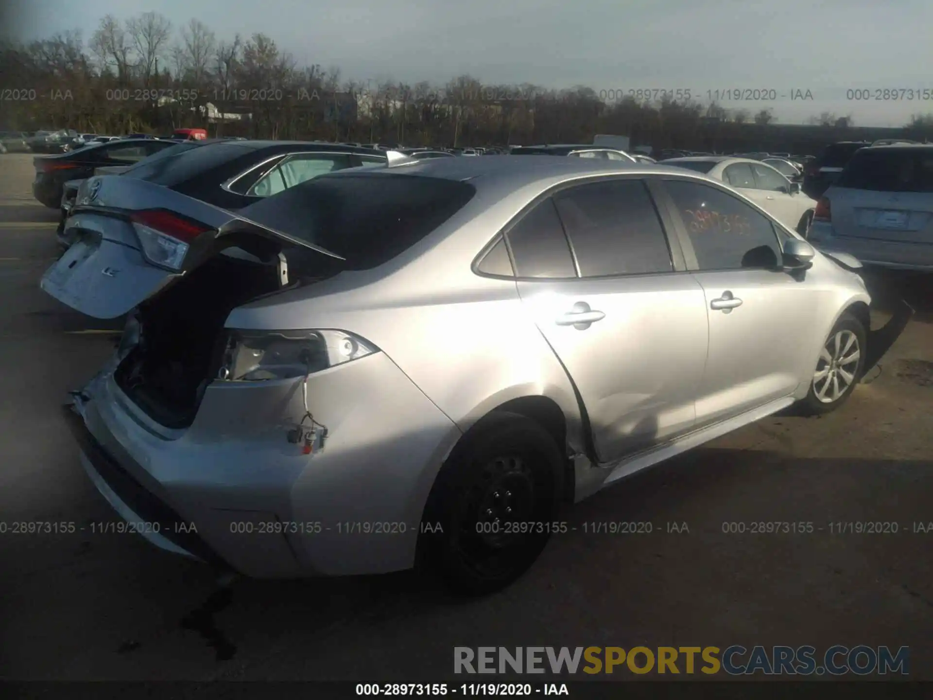 4 Photograph of a damaged car JTDEPRAEXLJ061435 TOYOTA COROLLA 2020