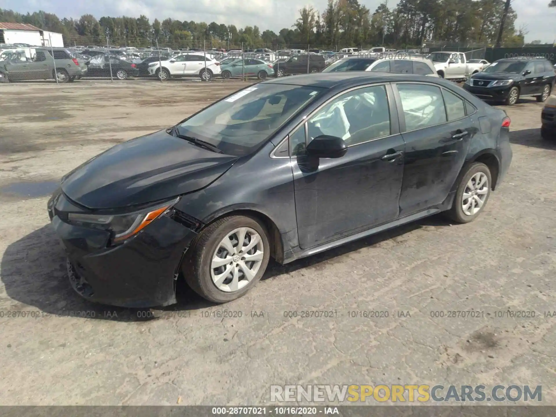 2 Photograph of a damaged car JTDEPRAEXLJ061449 TOYOTA COROLLA 2020