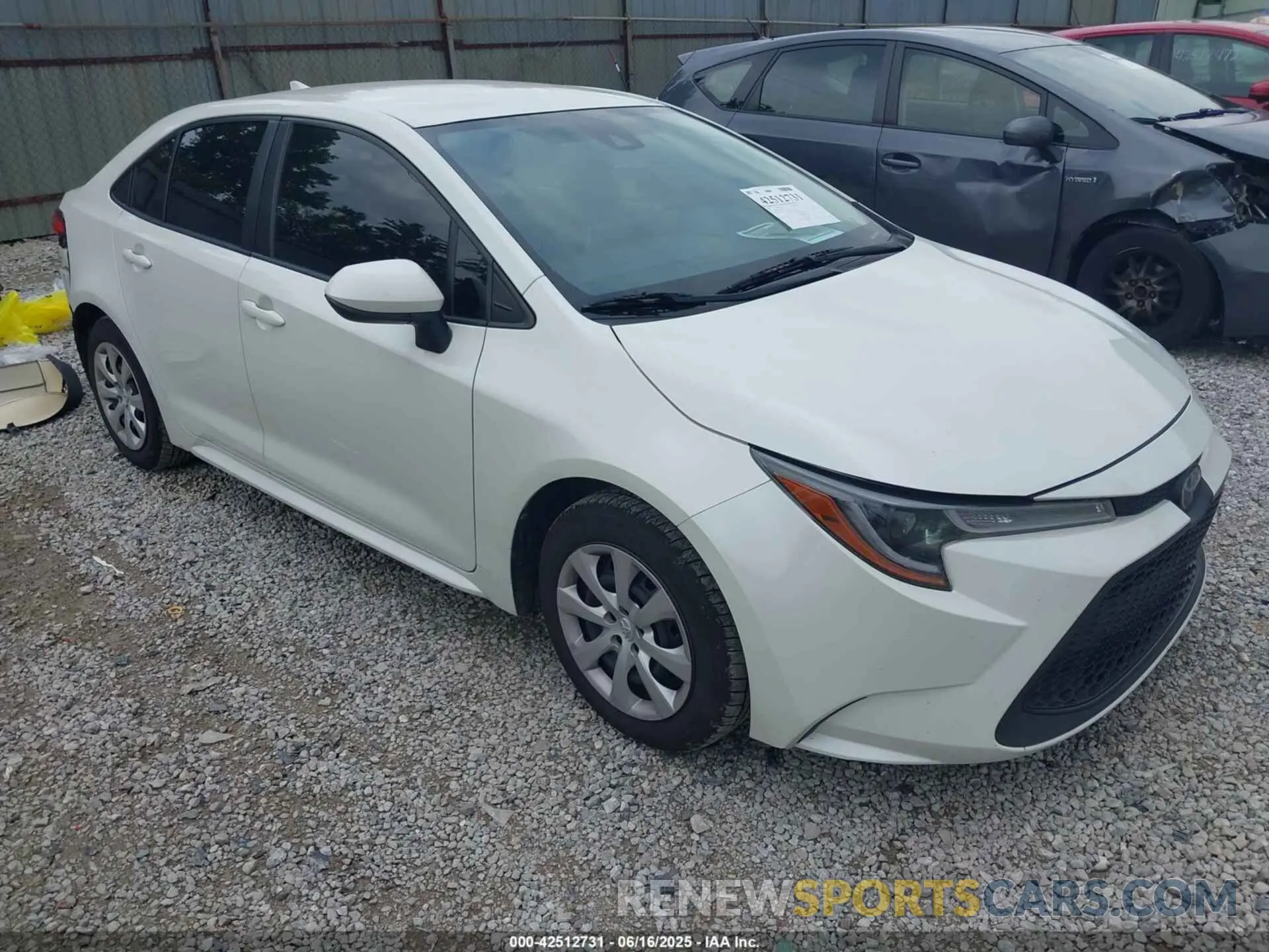1 Photograph of a damaged car JTDEPRAEXLJ062018 TOYOTA COROLLA 2020