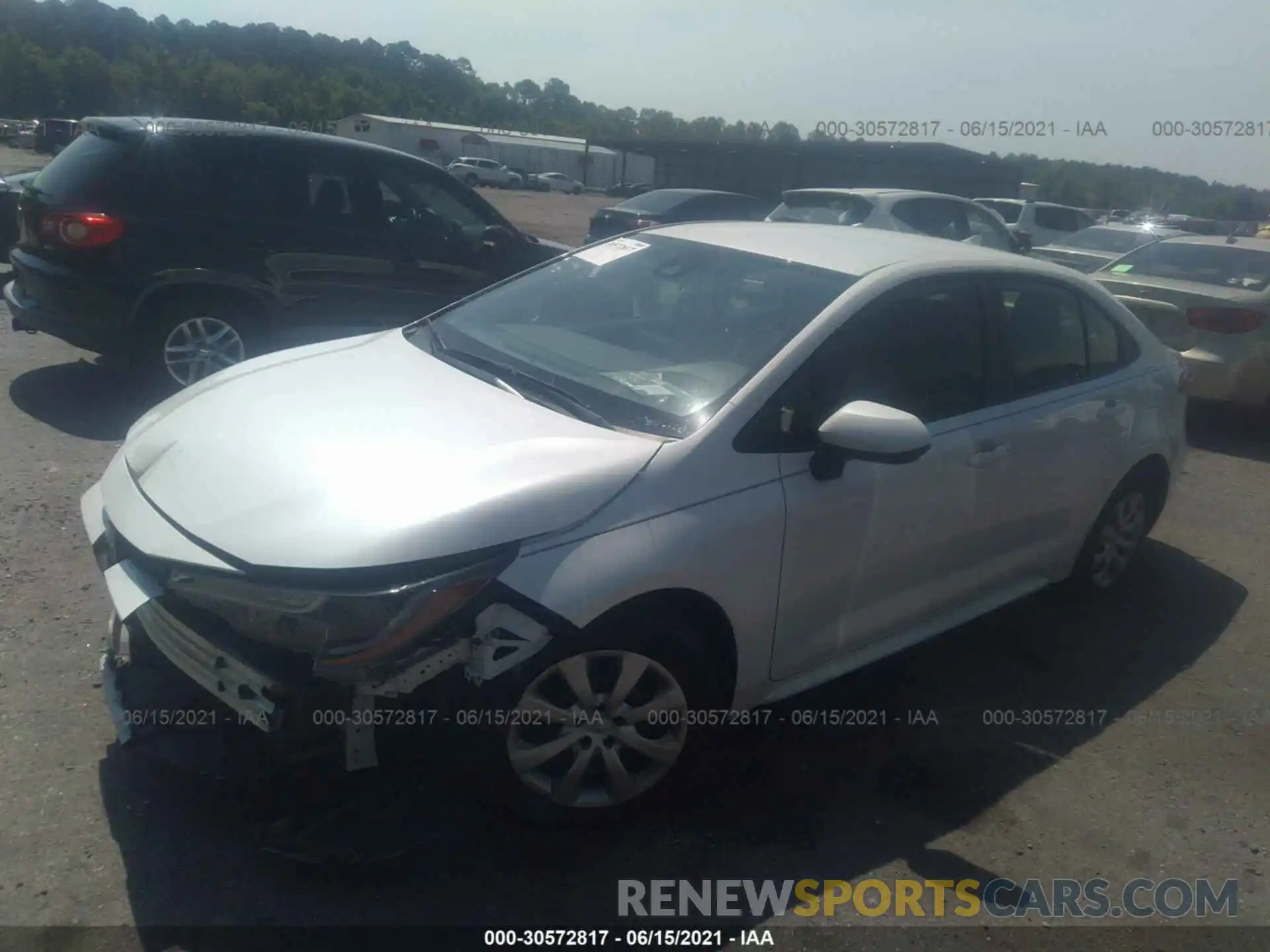 2 Photograph of a damaged car JTDEPRAEXLJ062391 TOYOTA COROLLA 2020