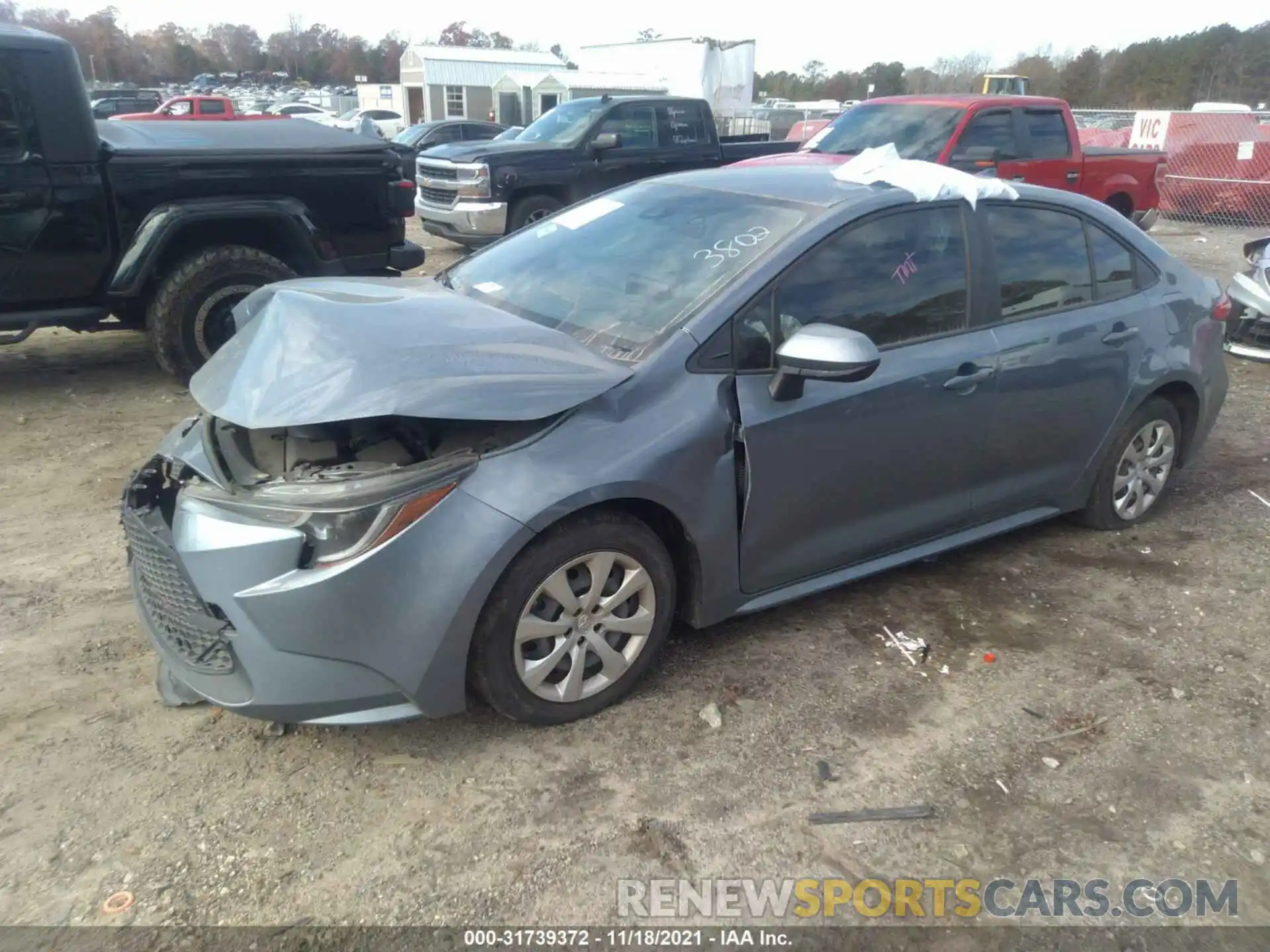 2 Photograph of a damaged car JTDEPRAEXLJ063802 TOYOTA COROLLA 2020