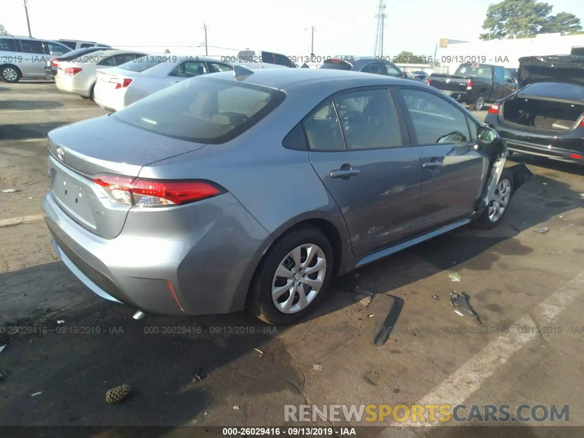 4 Photograph of a damaged car JTDEPRAEXLJ064111 TOYOTA COROLLA 2020