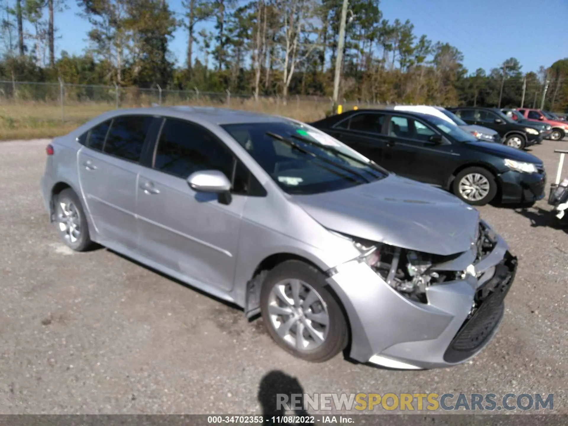 1 Photograph of a damaged car JTDEPRAEXLJ066473 TOYOTA COROLLA 2020
