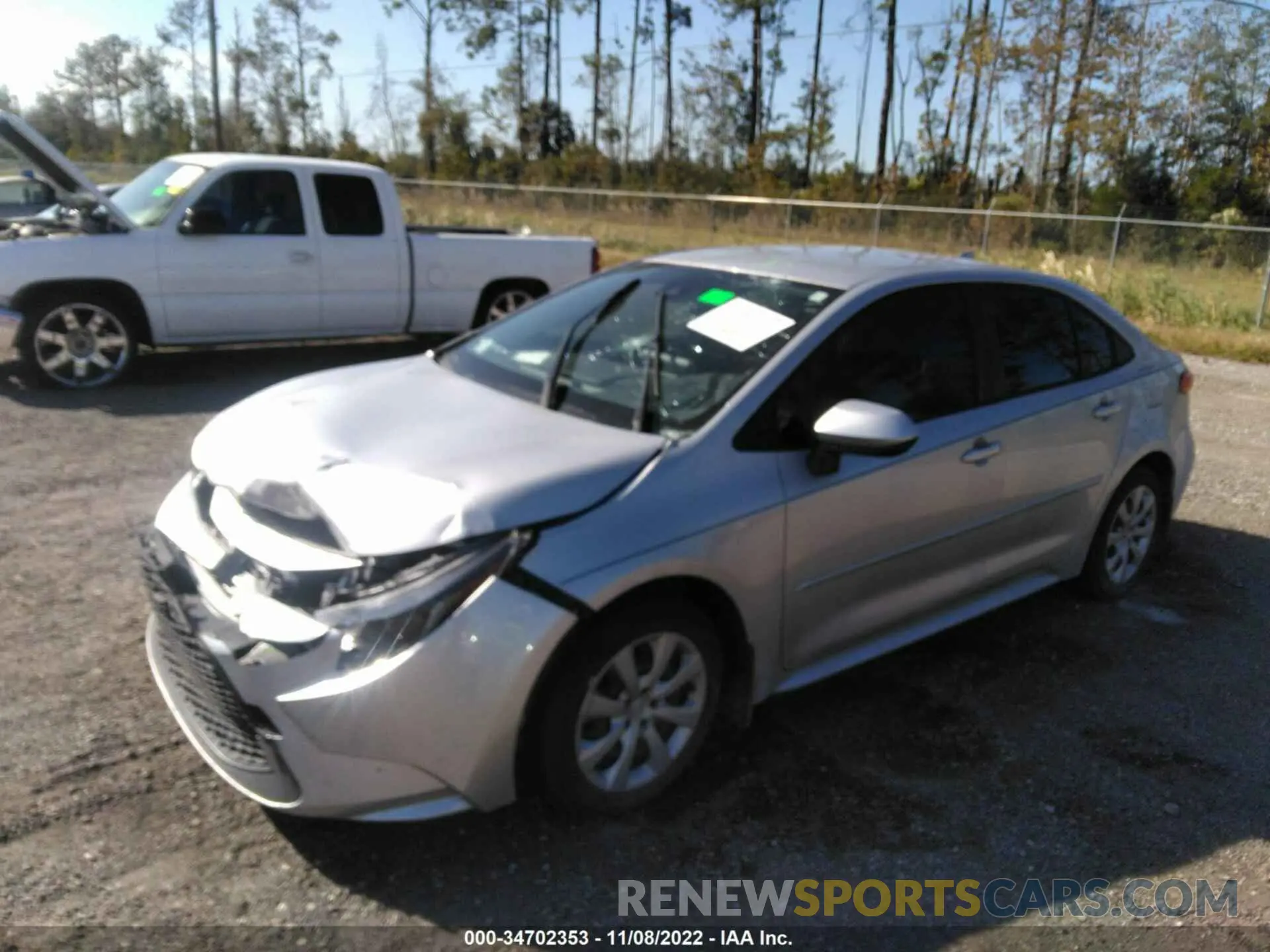 2 Photograph of a damaged car JTDEPRAEXLJ066473 TOYOTA COROLLA 2020