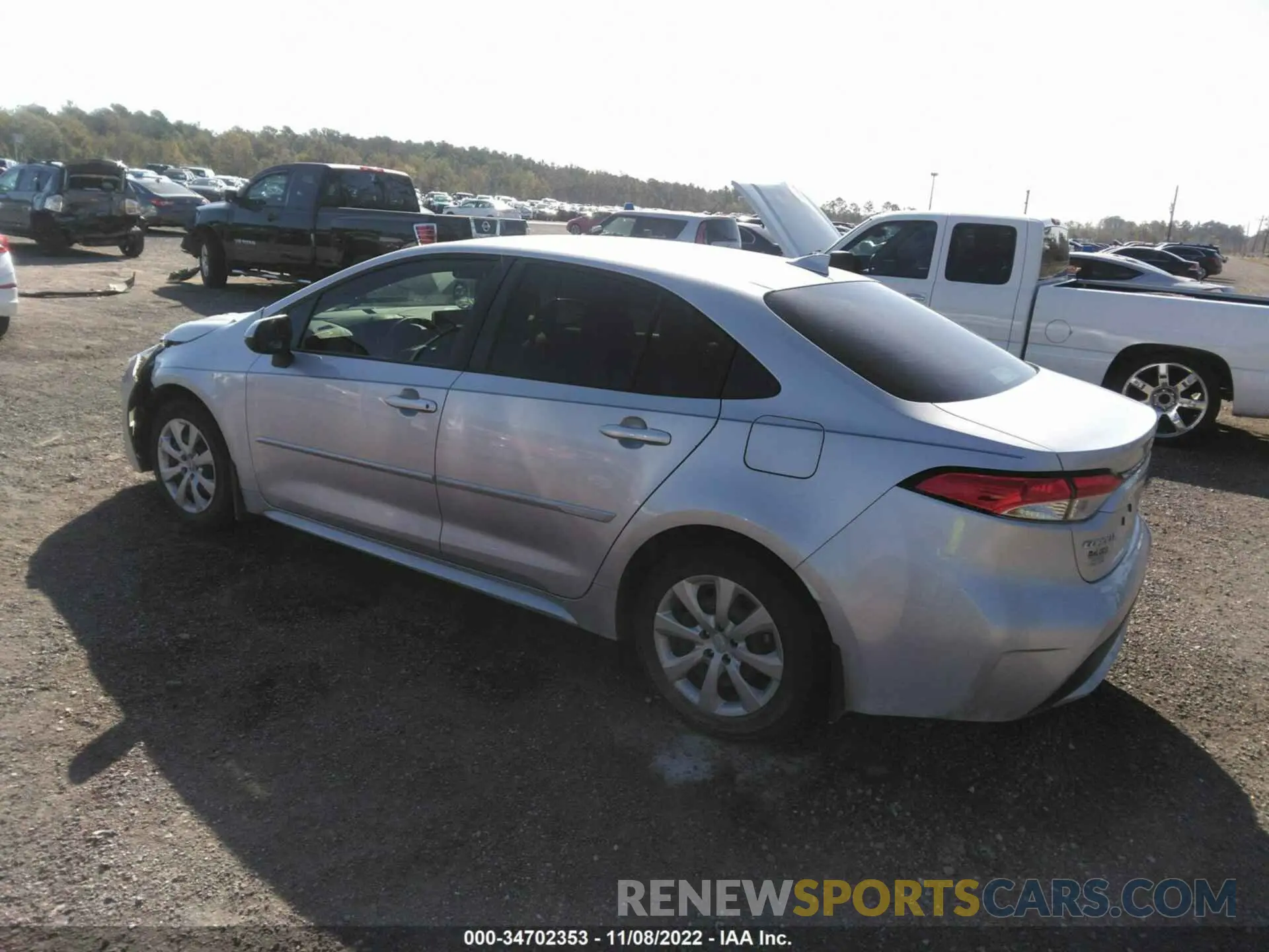 3 Photograph of a damaged car JTDEPRAEXLJ066473 TOYOTA COROLLA 2020