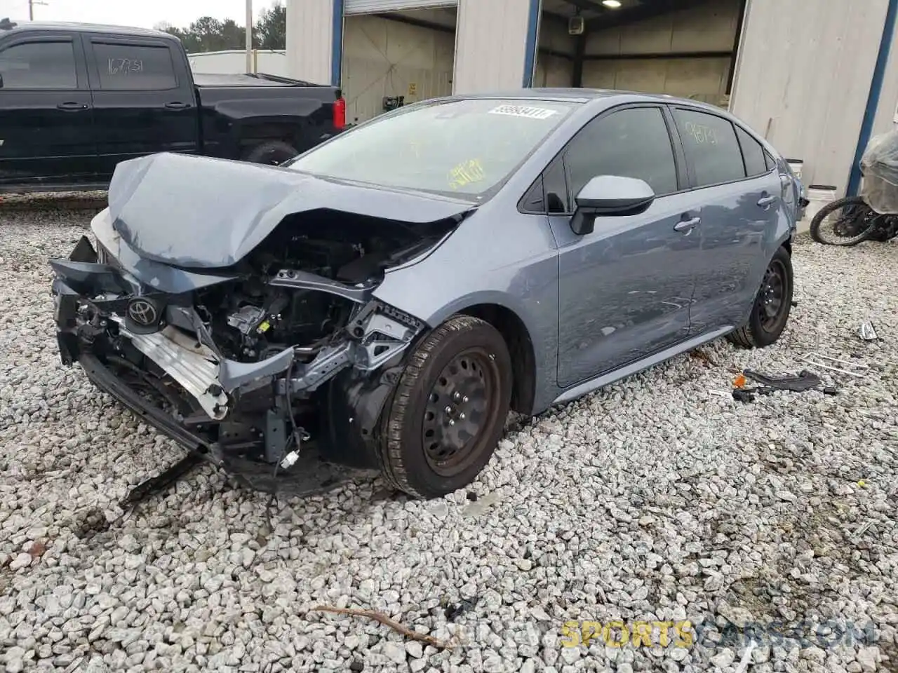 2 Photograph of a damaged car JTDEPRAEXLJ067980 TOYOTA COROLLA 2020